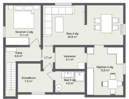 Planskisse Galleribilde