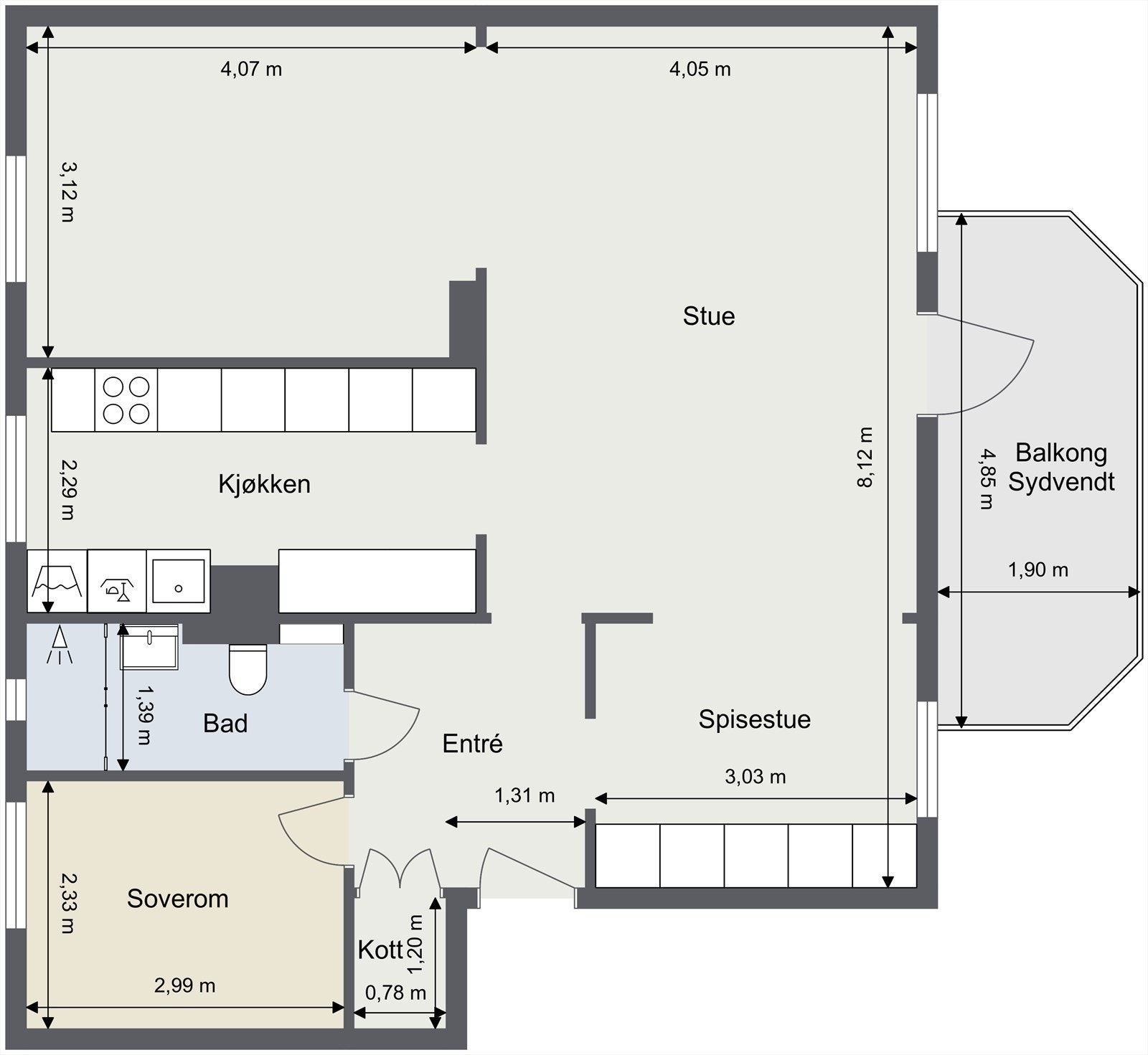 Planskisse Galleribilde