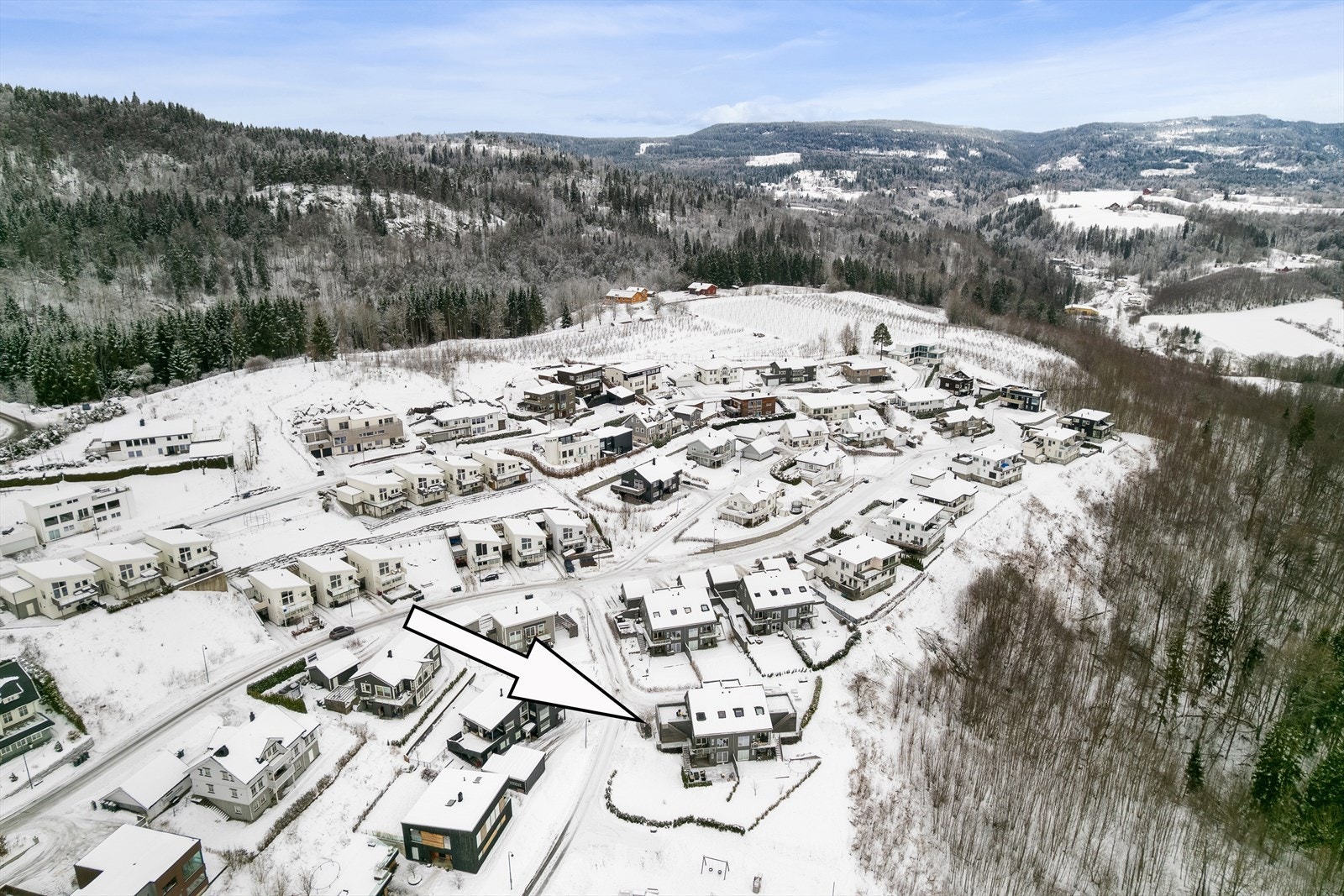 Området er stille og rolig - perfekt for barnefamilier Galleribilde