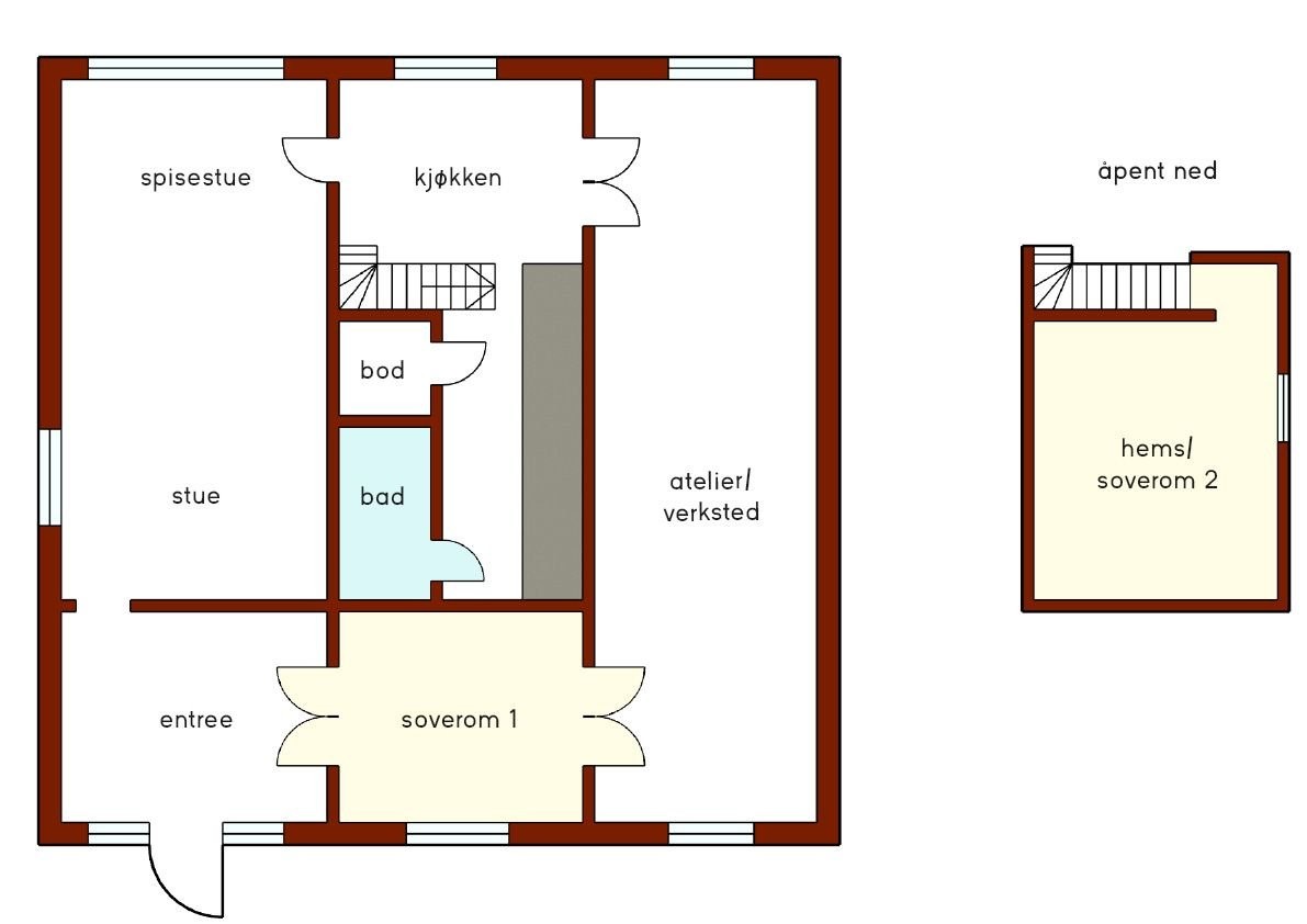 Plantegning Galleribilde