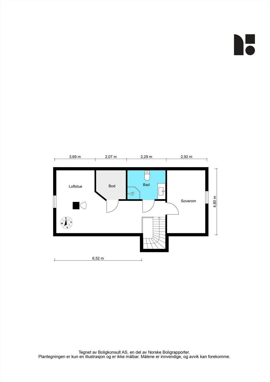 Planskisse 2. etasje. Galleribilde