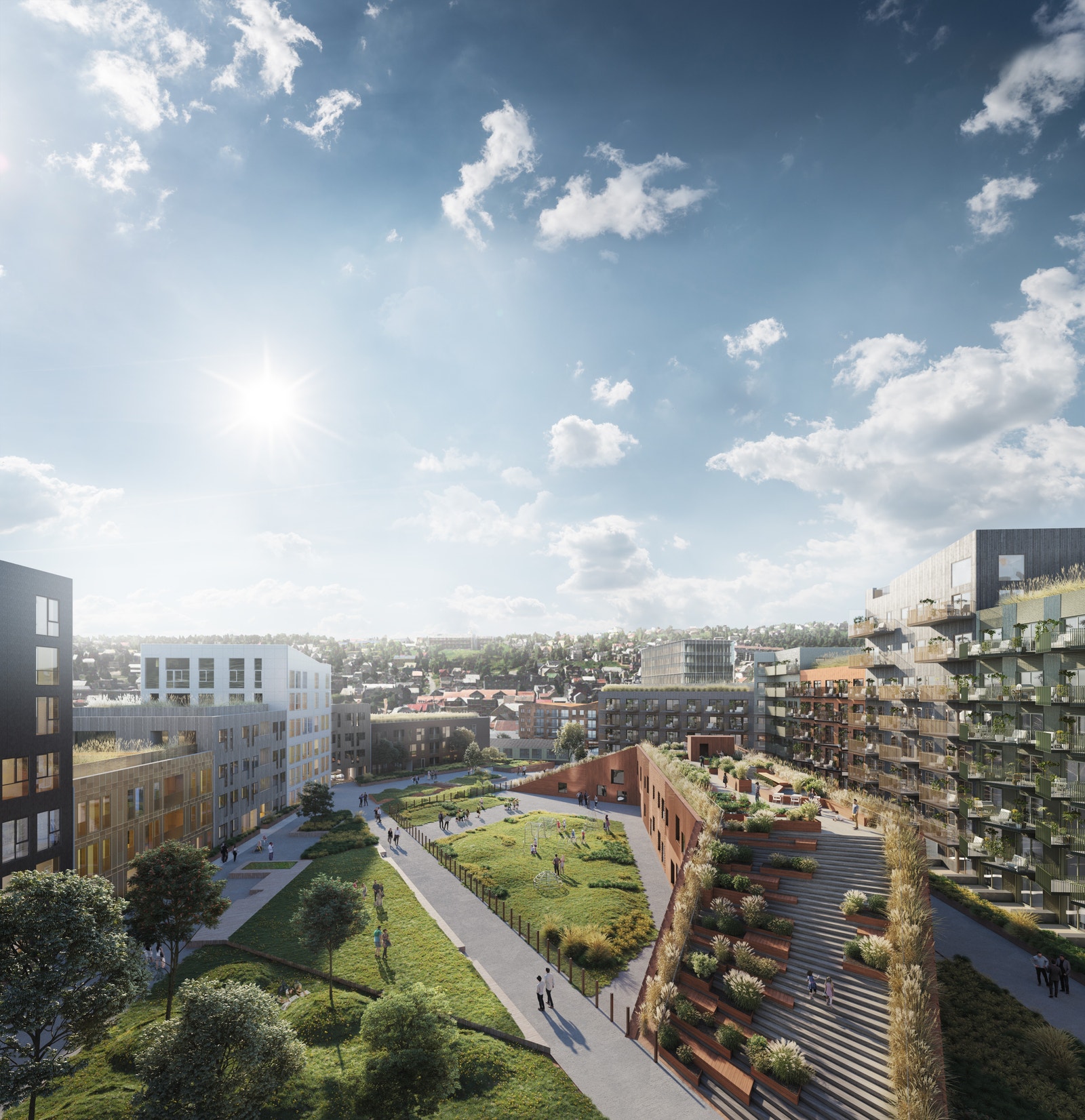 Lokalet ligger i plan 1 i fellesarealbygget som ligger midt mellom Fram og Gjøa samt over selve parkeringsanlegget Galleribilde