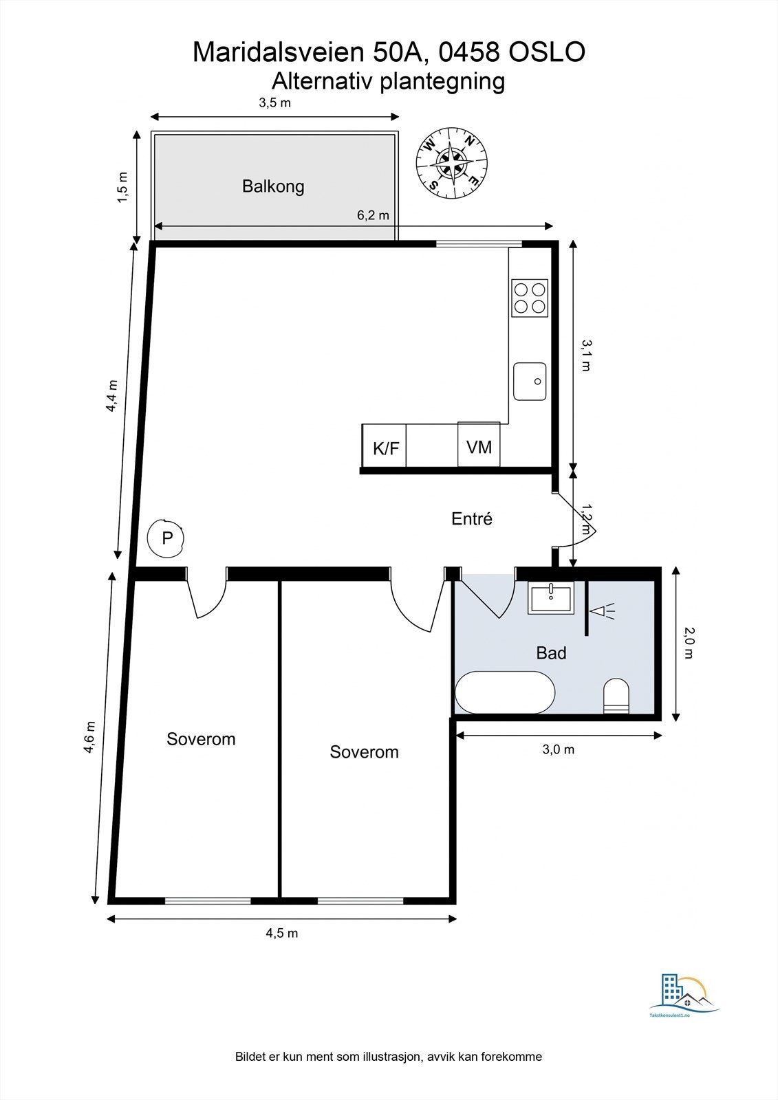 Alternativ plantegning Galleribilde