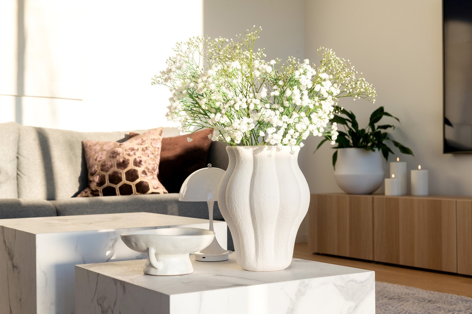 Interiørdetalj fra stuen Galleribilde