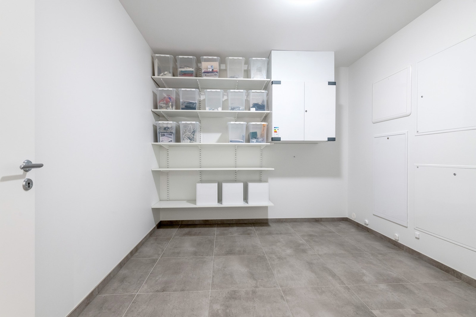 Teknisk rom/bod i underetasjen.
Anlegg for balansert ventilasjon er montert her Galleribilde