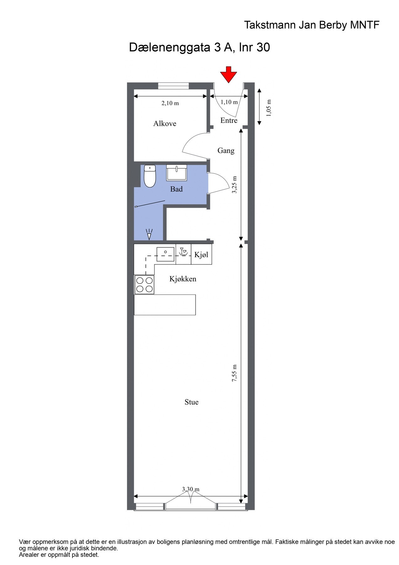 Plantegning til orientering. Galleribilde