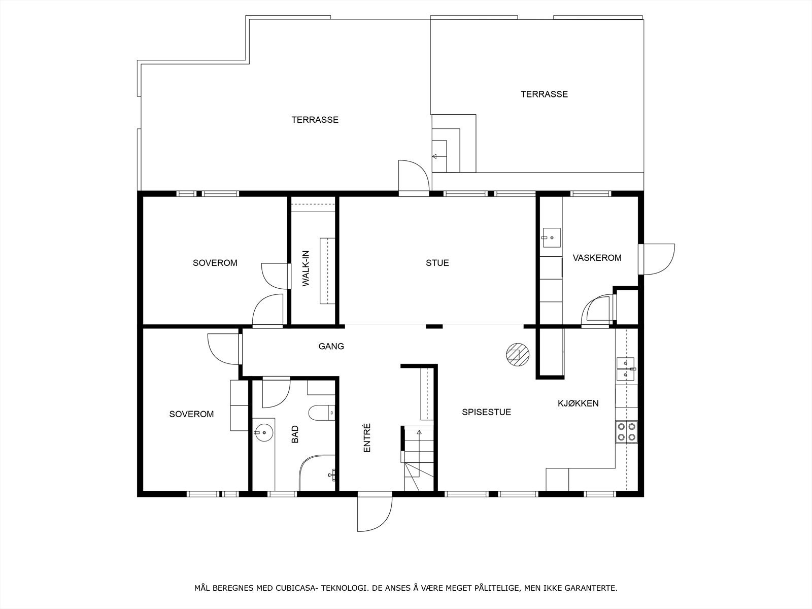 Plantegning 1.etg Galleribilde