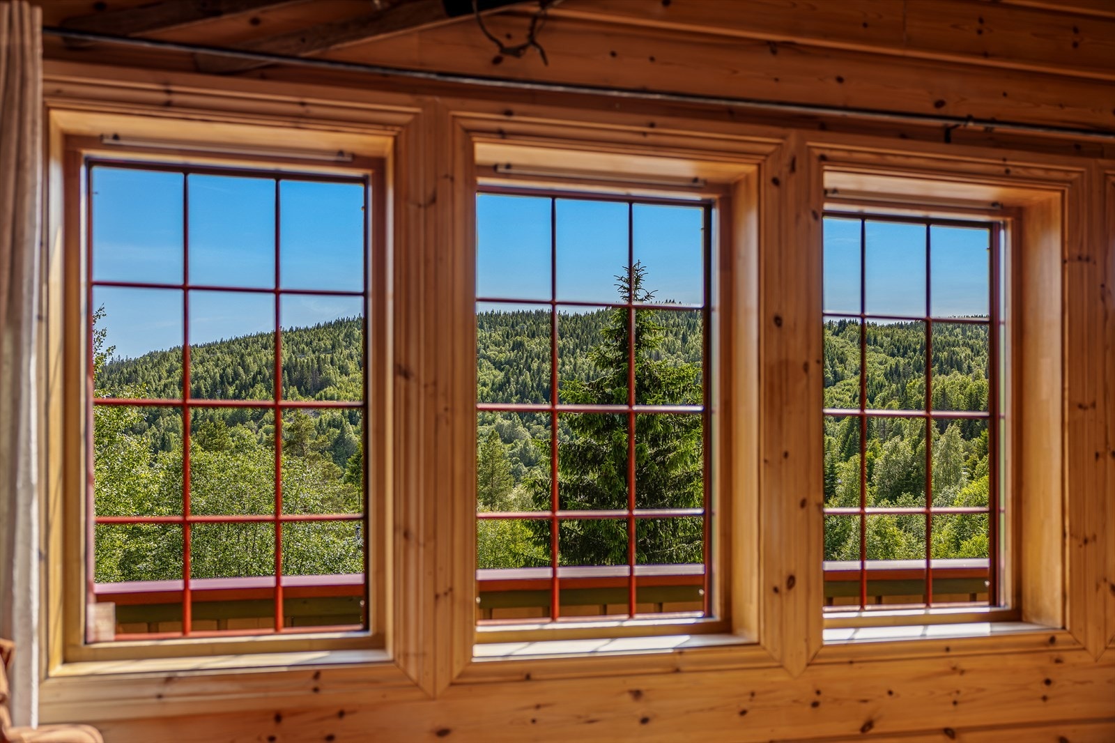 Utsikten gjennom vinduene Galleribilde