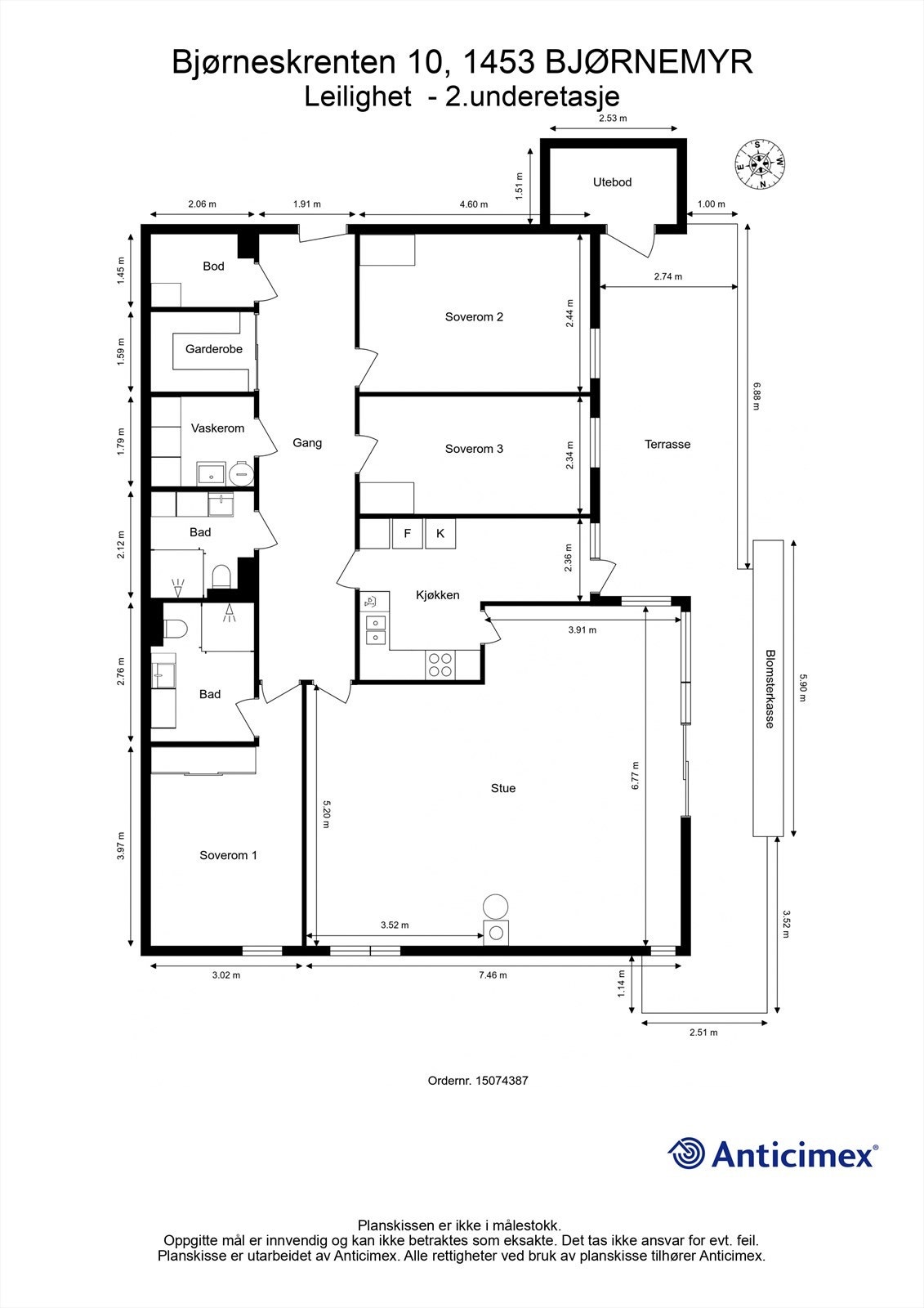 Plantegning Galleribilde