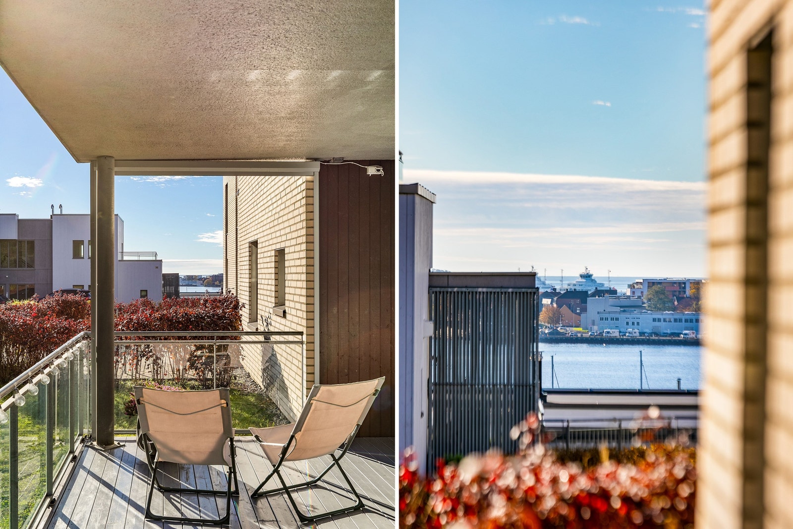 På terrassen sees siktlinje over Mossesundet til Oslofjorden og havgapet i syd. Galleribilde