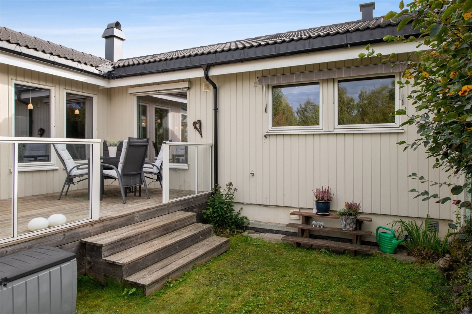 Pent opparbeidet uteområde. Galleribilde