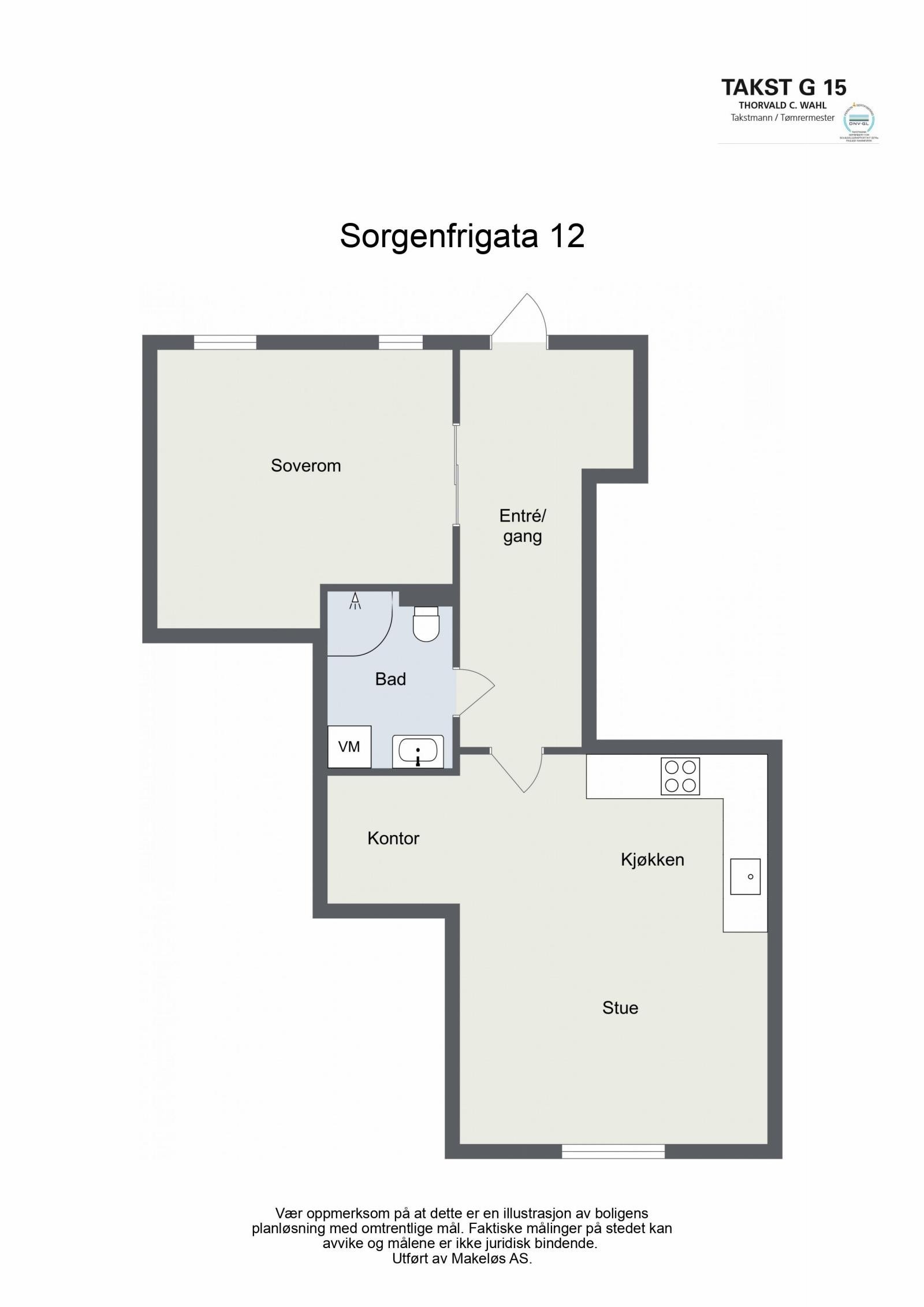 Plantegning. 4. etasje med heisadkomst Galleribilde