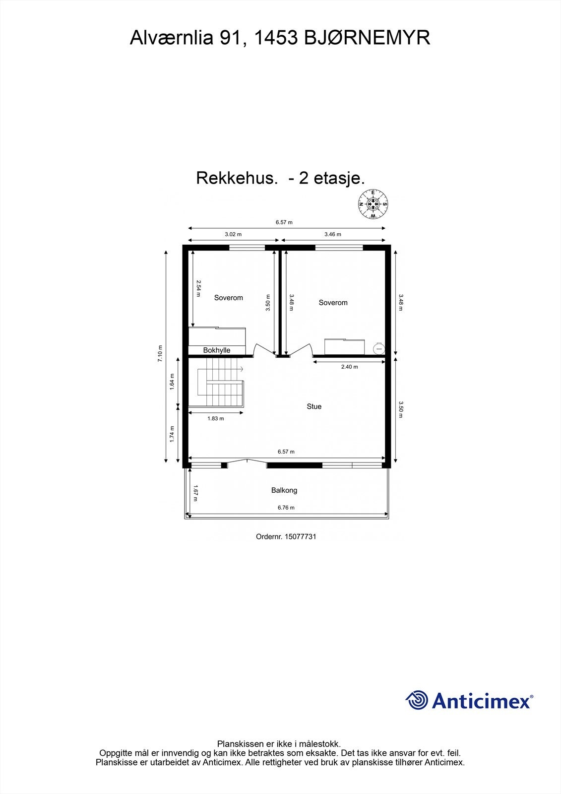 Plantegning 2 etasje. Galleribilde