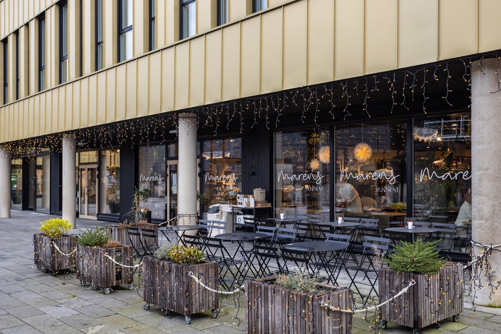 Marens hjørne er en populær plass for lunch eller en kaffe Galleribilde