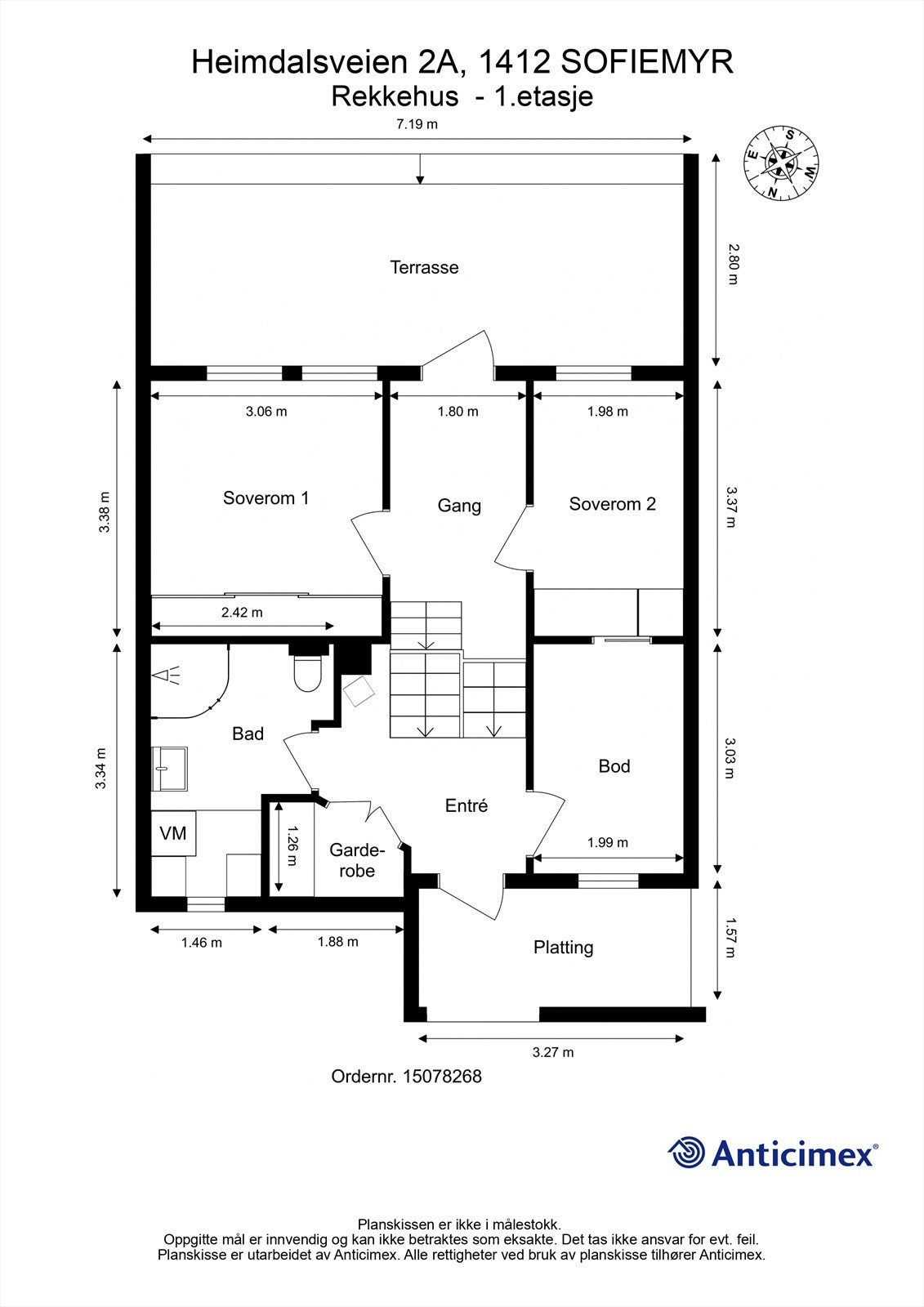 Plantegning 1.etasje Galleribilde