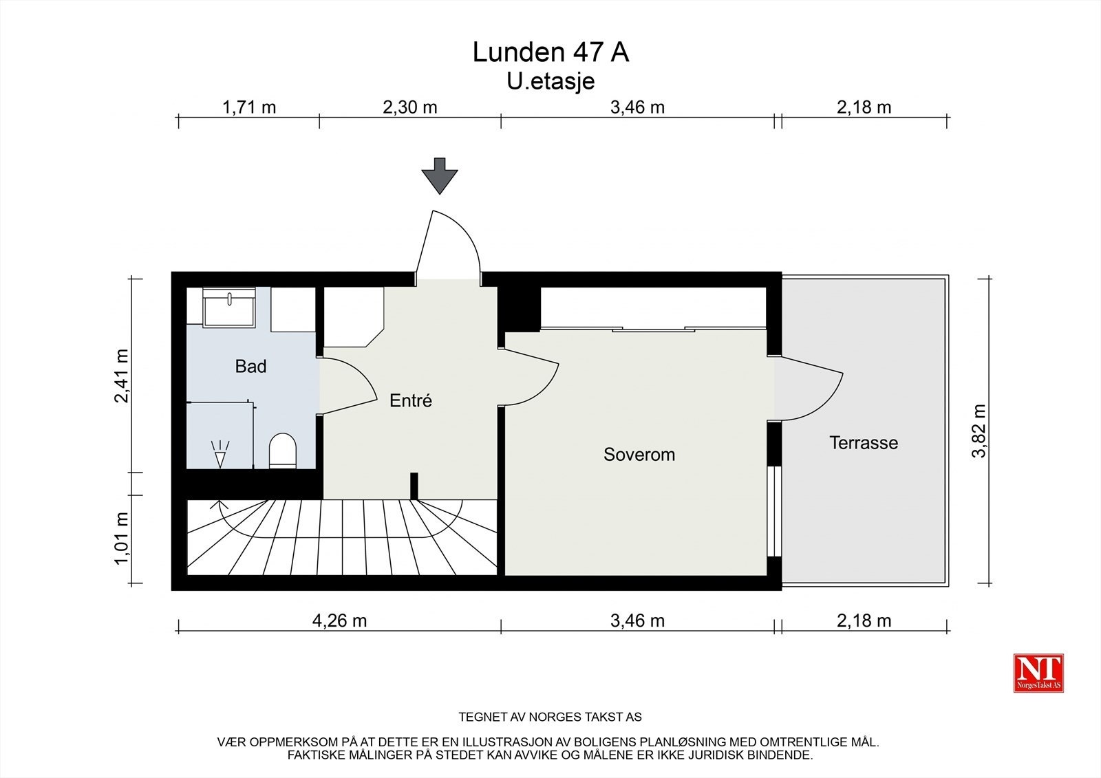 Plantegning underetasjen Galleribilde