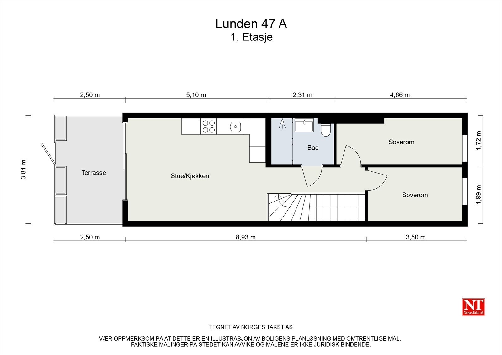 Plantegning 1.etasje Galleribilde