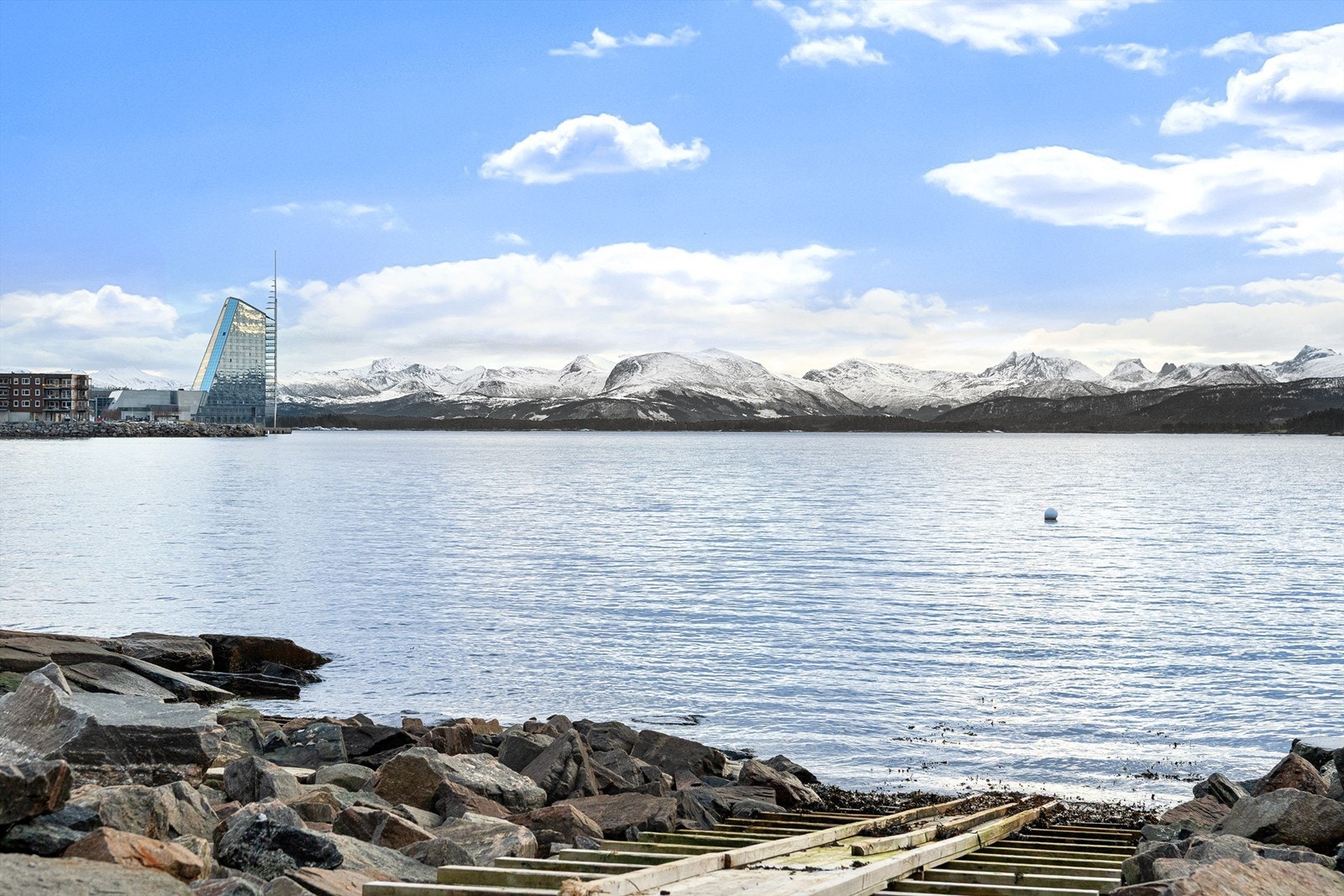 Sett fra Bjørset mot byen Galleribilde