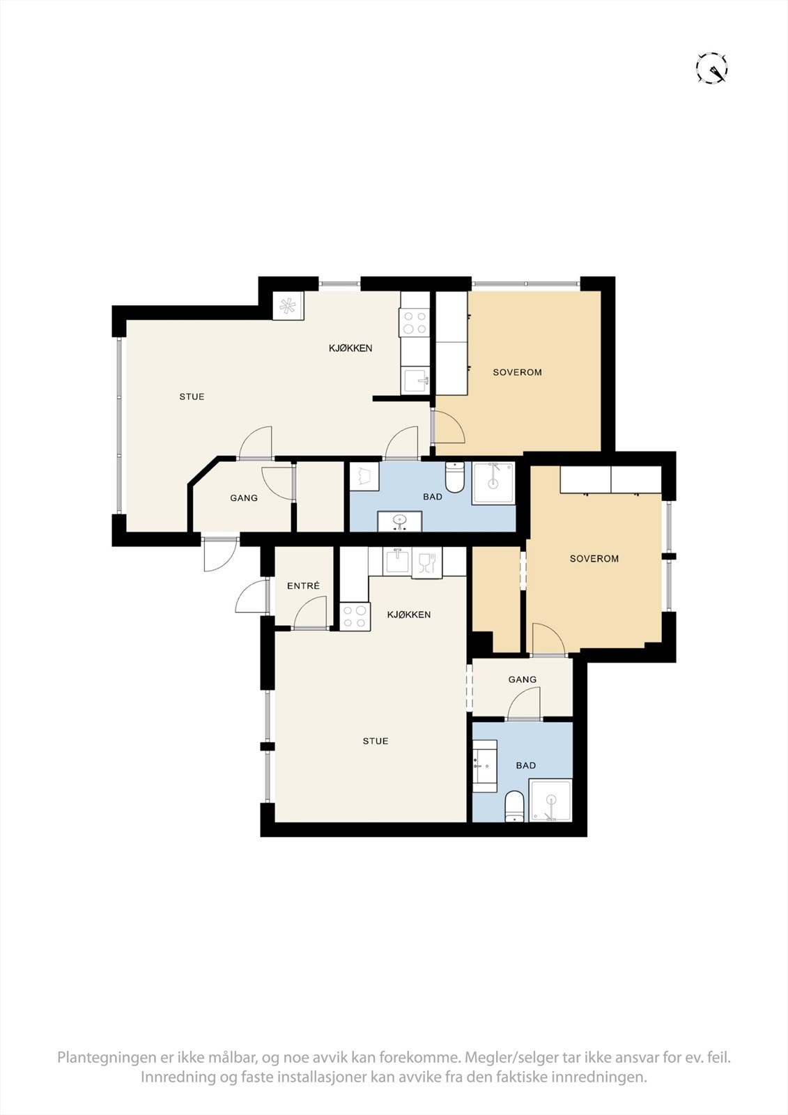 Plantegning - u.etg. Galleribilde