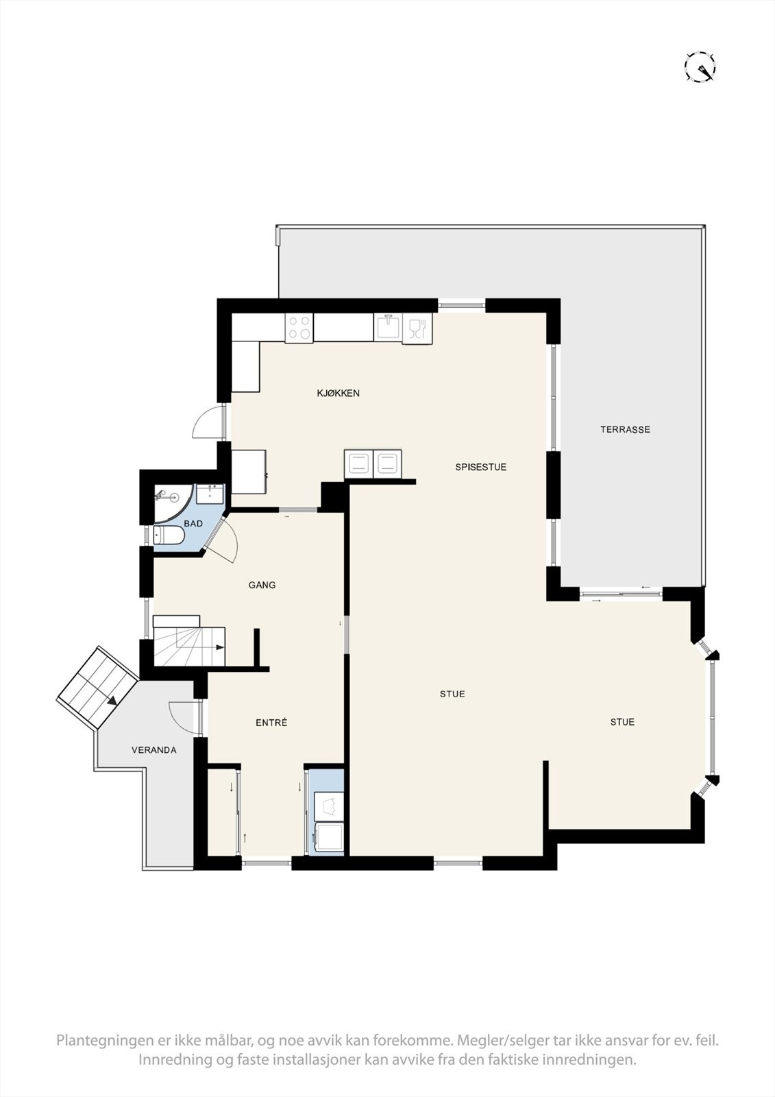 Plantegning - 1.etg. Galleribilde