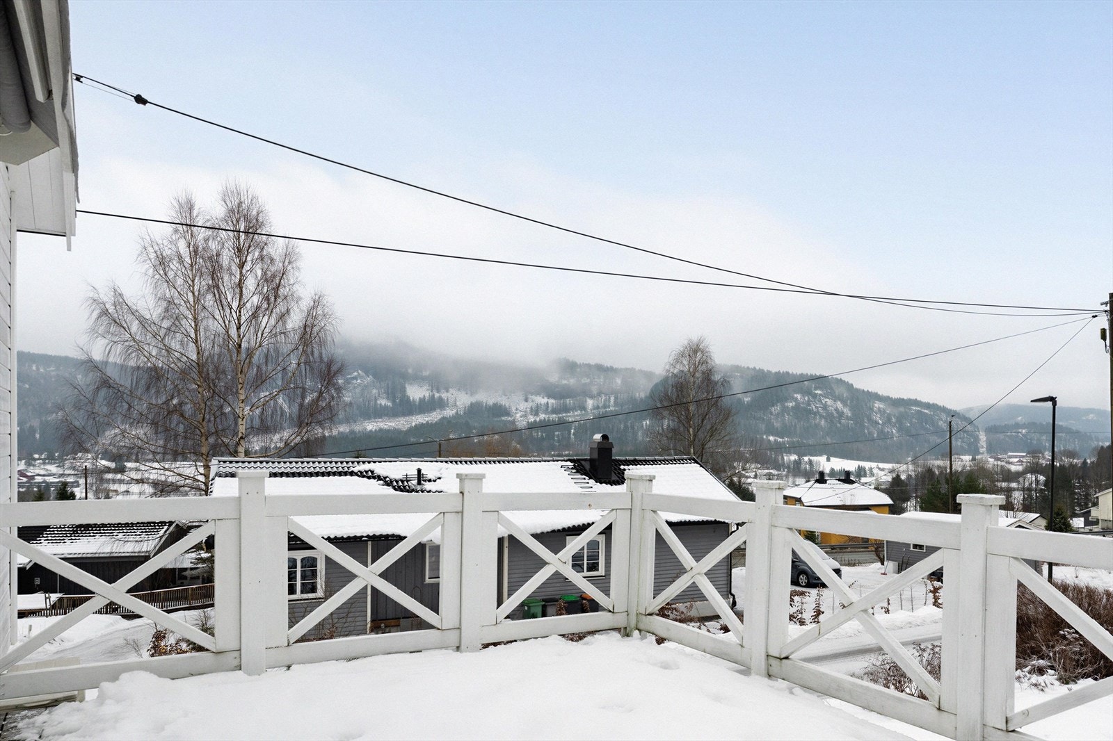 Utsikt fra terrasse. Galleribilde