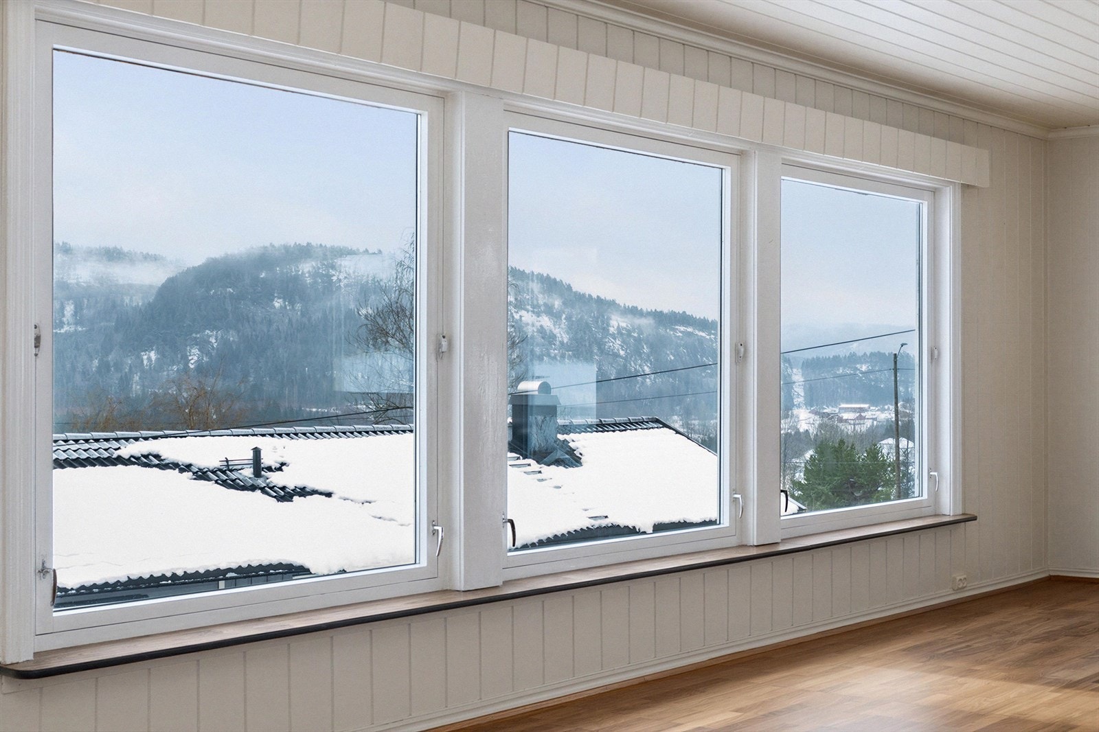 Utsikt fra stuevindu. Galleribilde