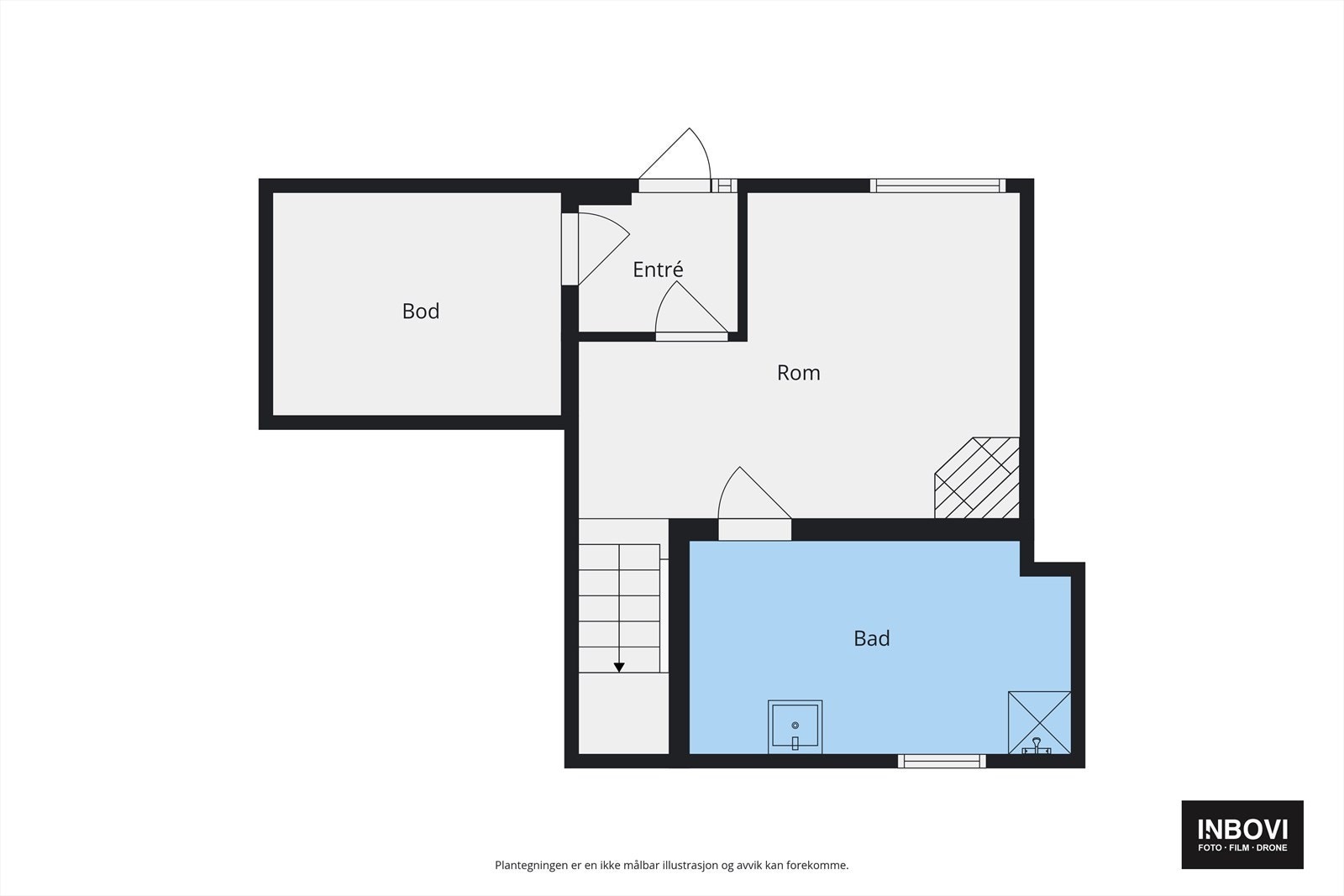 Plantegning underetasje Galleribilde
