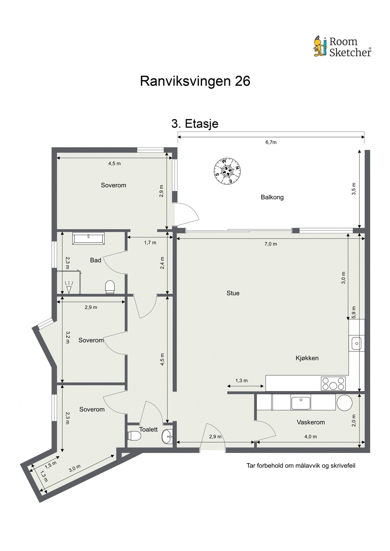 Plantegning Galleribilde