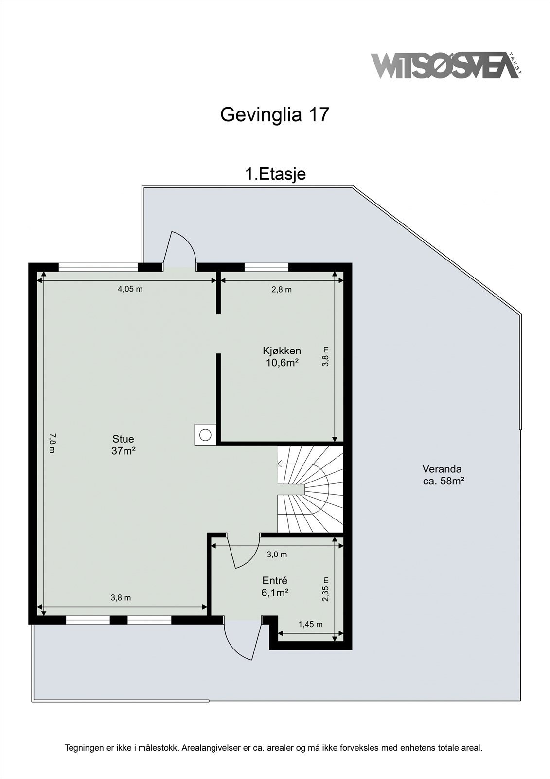 Planskisse 1.etasje. Galleribilde
