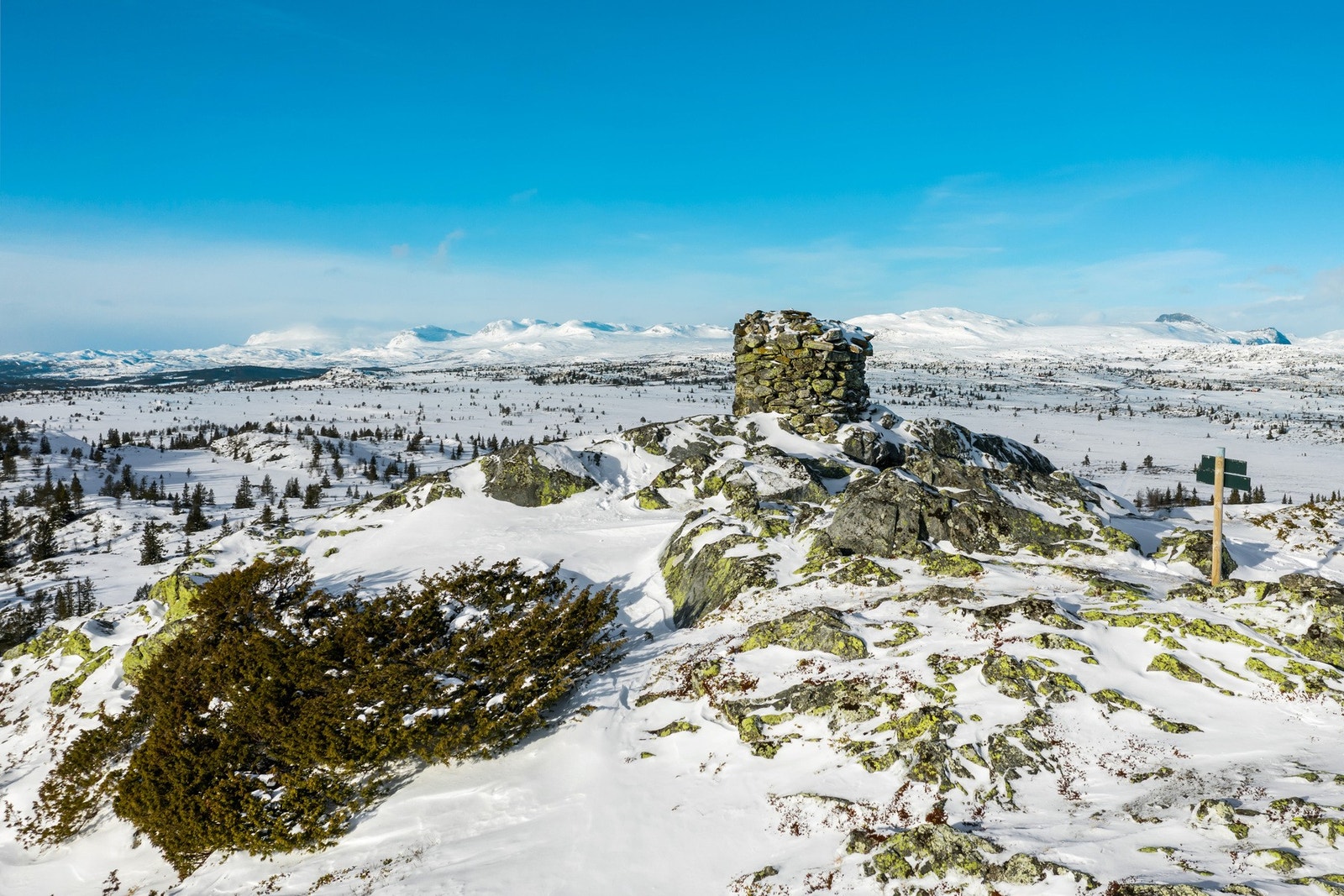 På Torpoåsen finner man gullrekka med fjellene Blåbergji, Lauvdalsbrea, Reineskarvet, Satå og Grytingene, som ligger på rekke og rad. Galleribilde