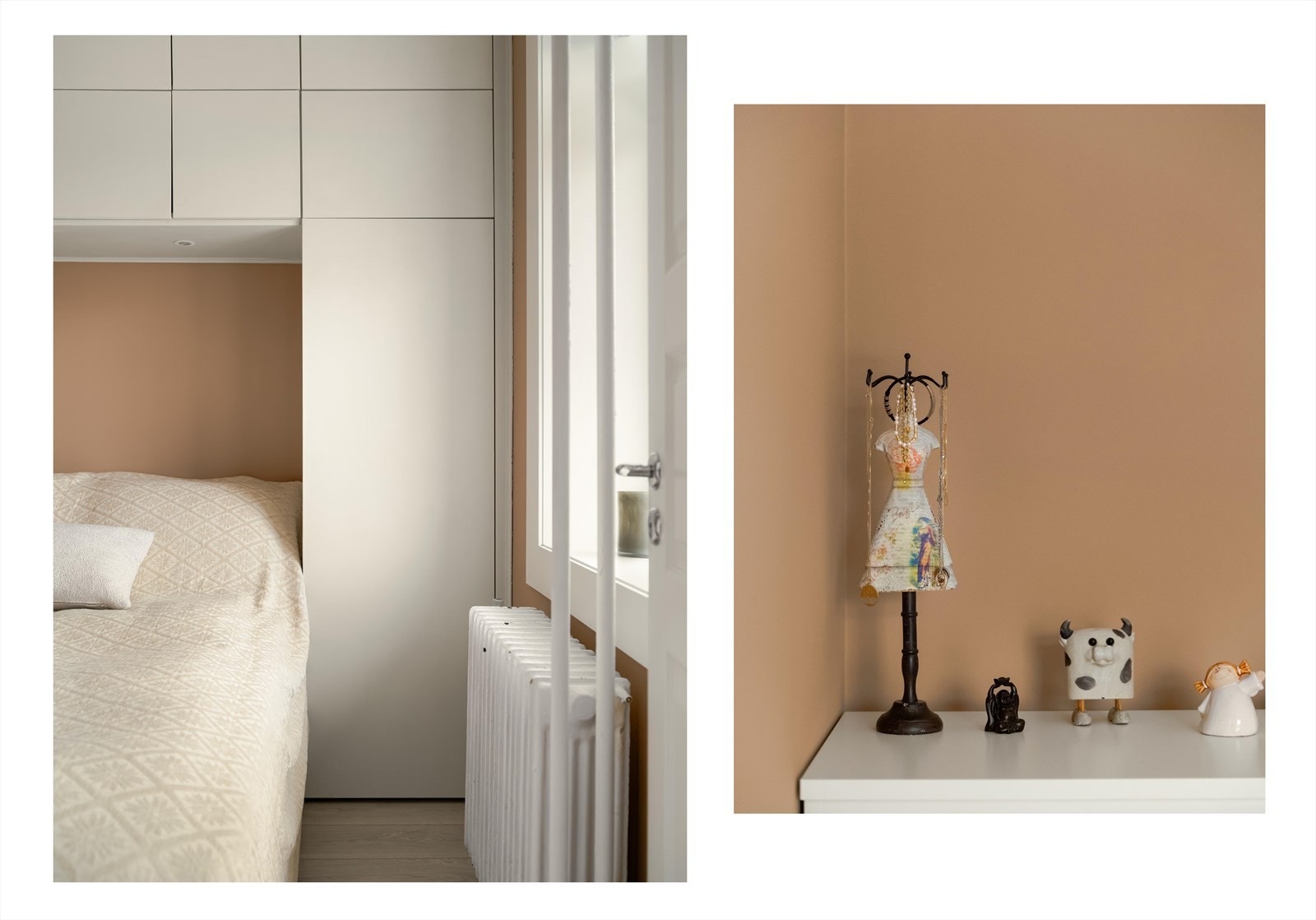 Soverommet har plass til seng og tilhørende soveromsinteriør. Galleribilde