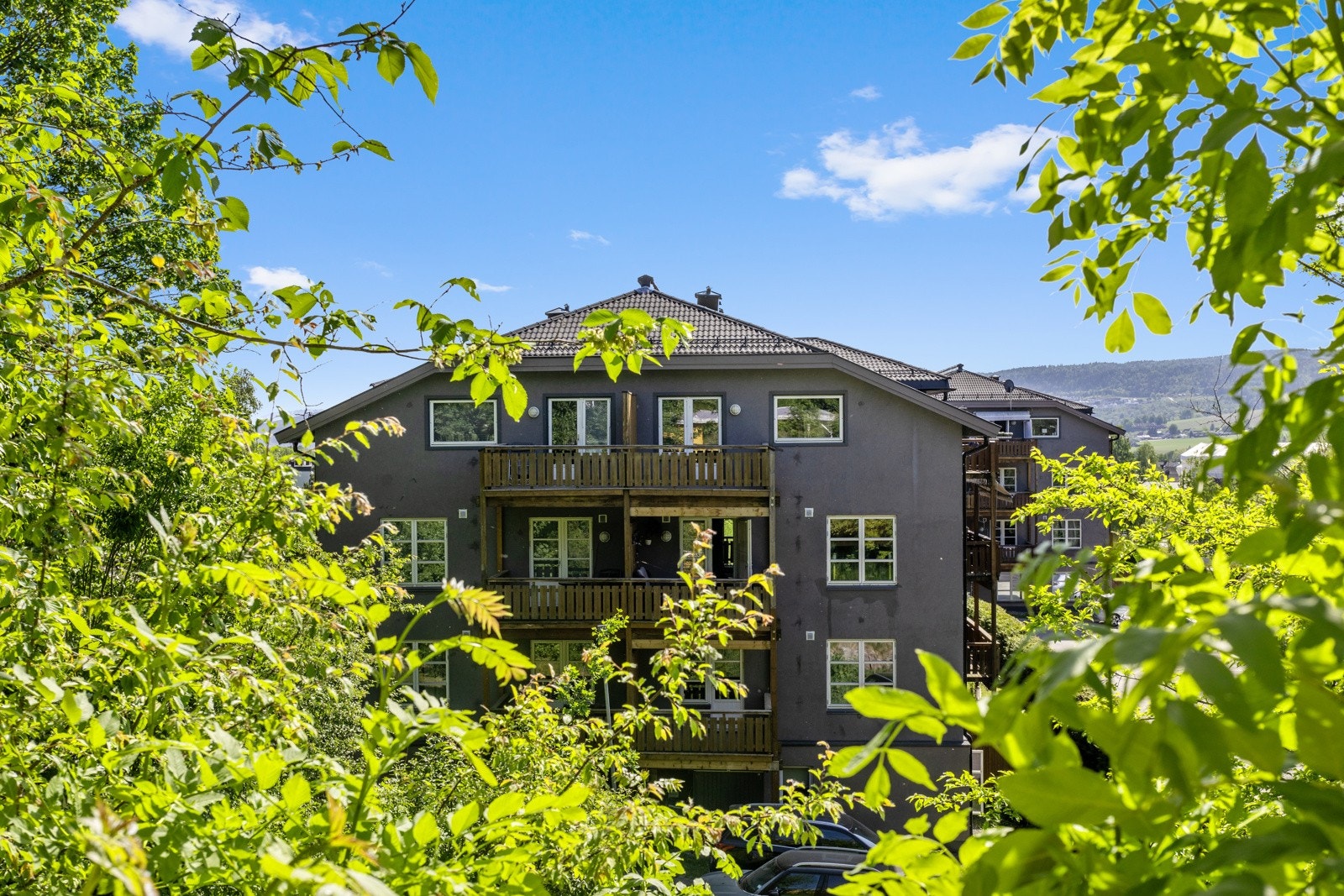 Frodig og grønt rundt boligen Galleribilde