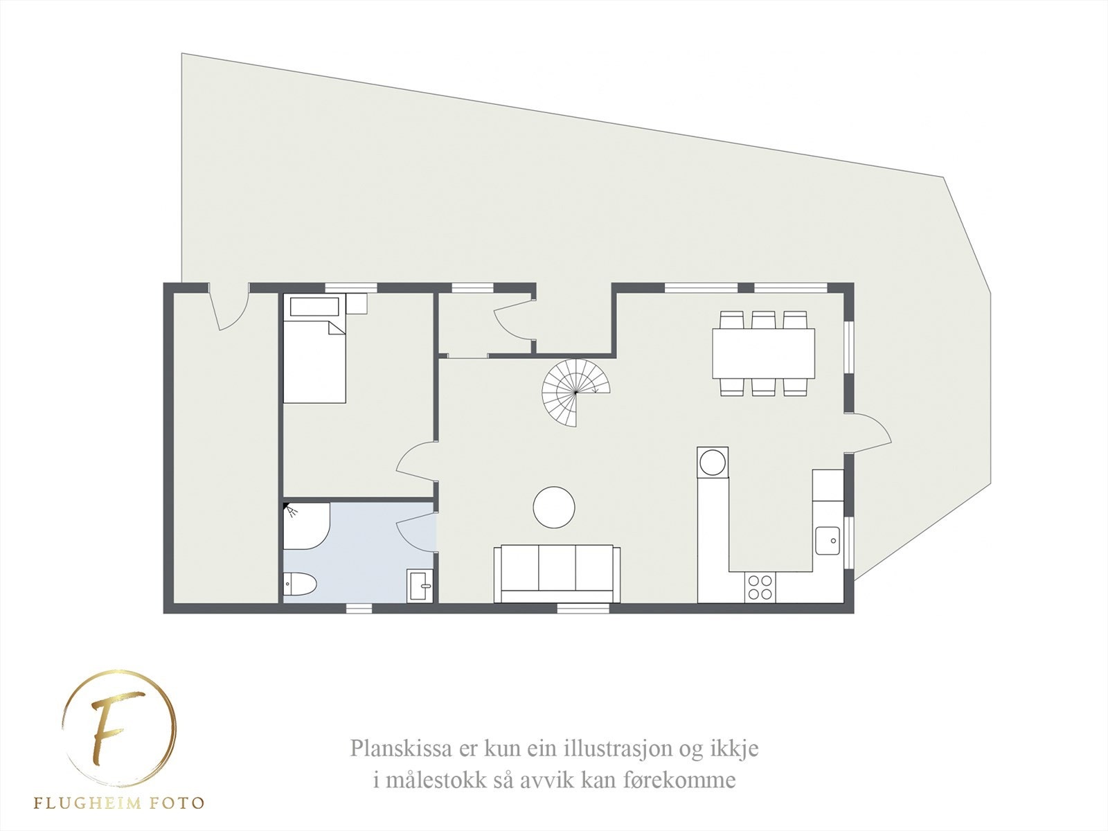Planteikning første etasje Galleribilde