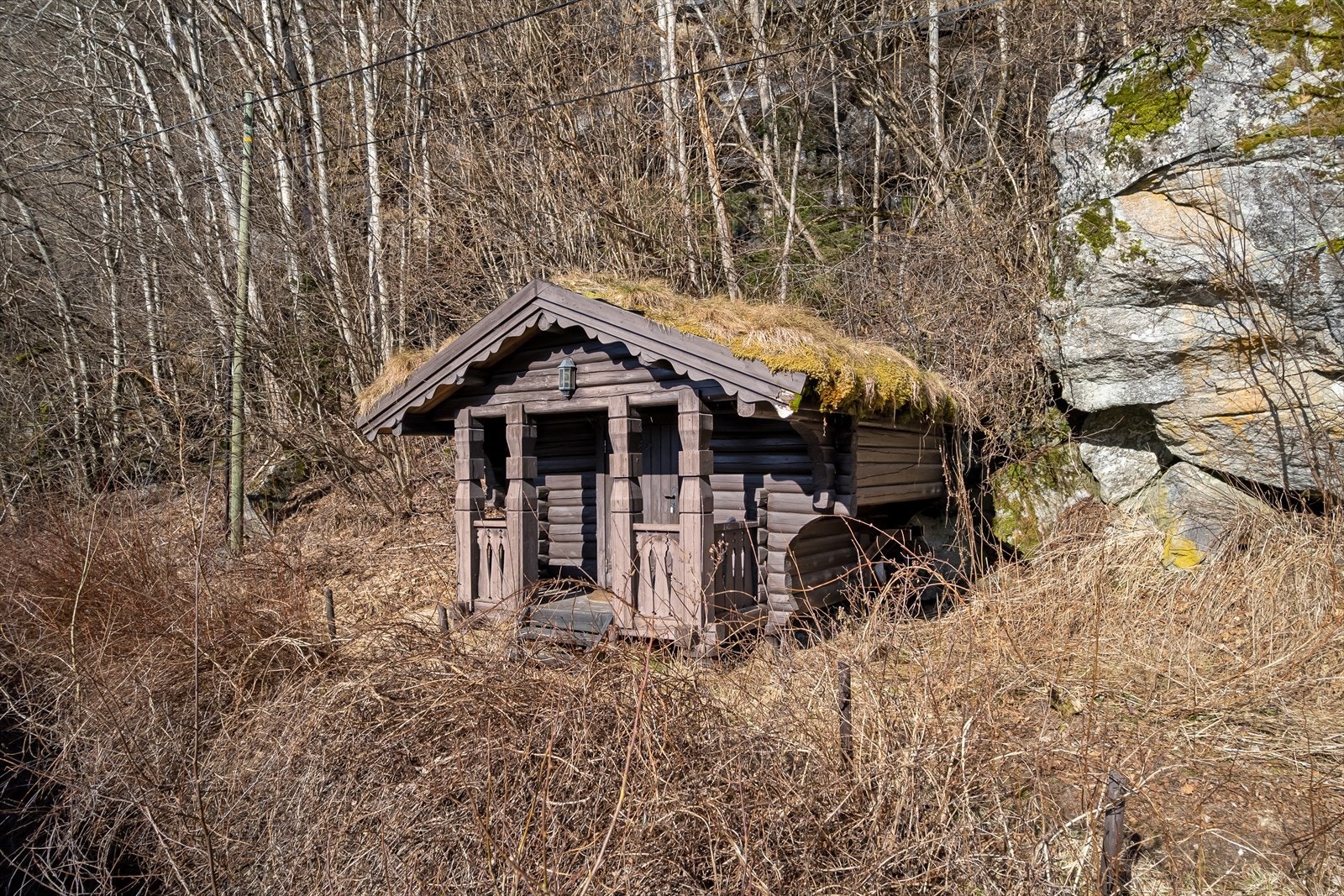 Bak hytta er det også ført opp eit eige anneks Galleribilde