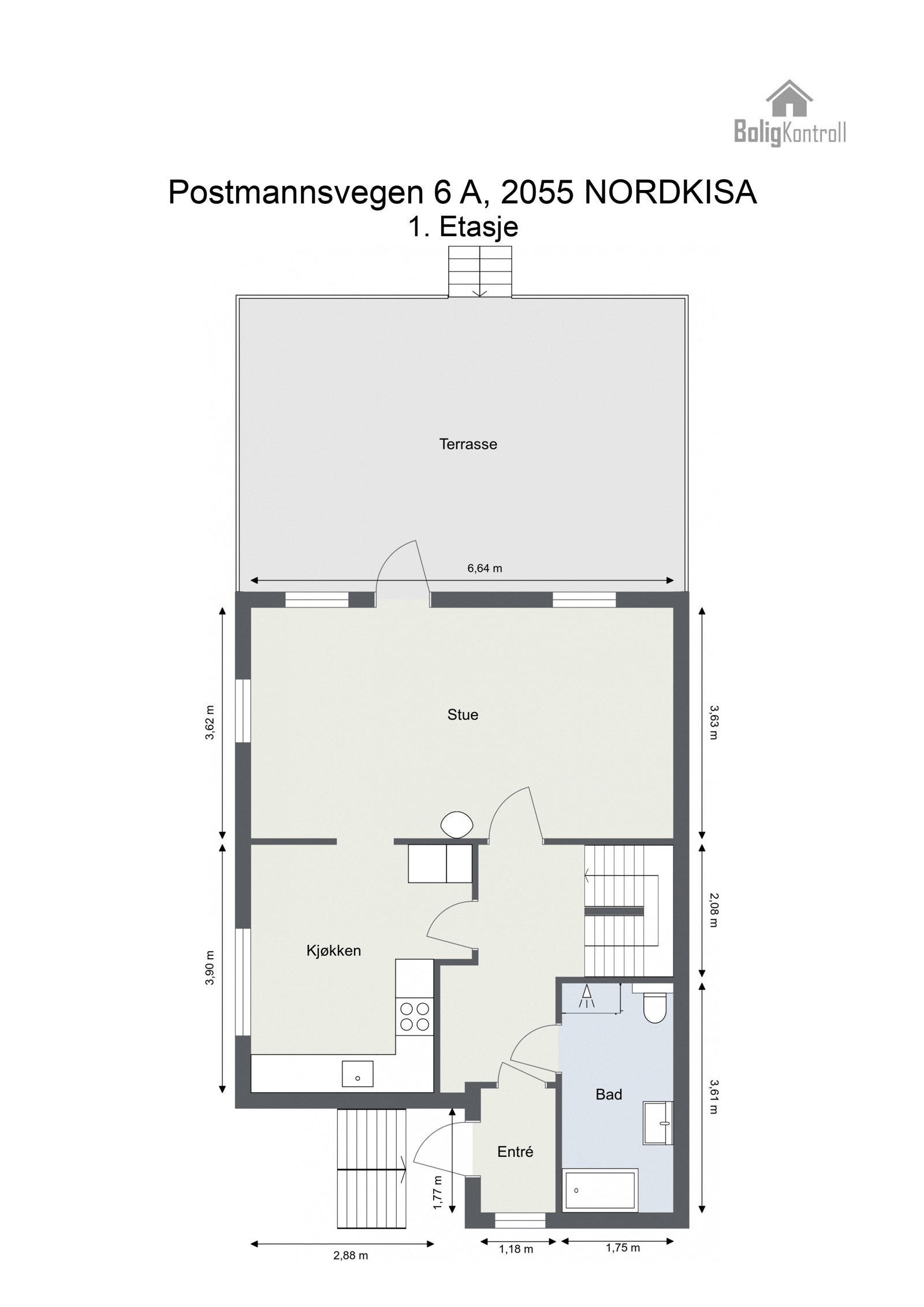 Plantegning - 1. etasje Galleribilde