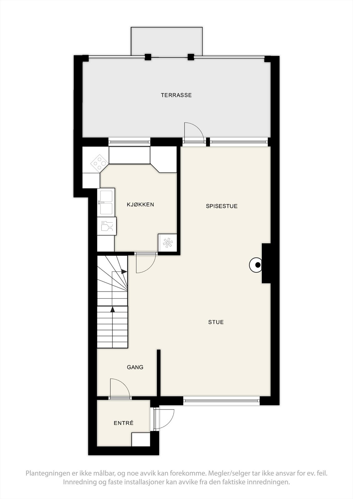 Plantegning 1. etasje Galleribilde