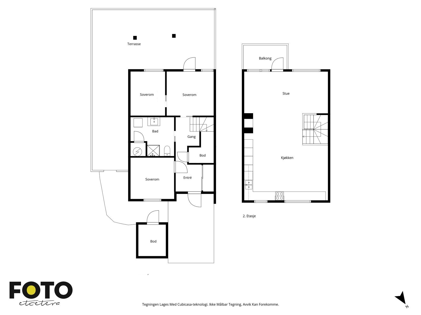 Plantegning alle etasjer Galleribilde
