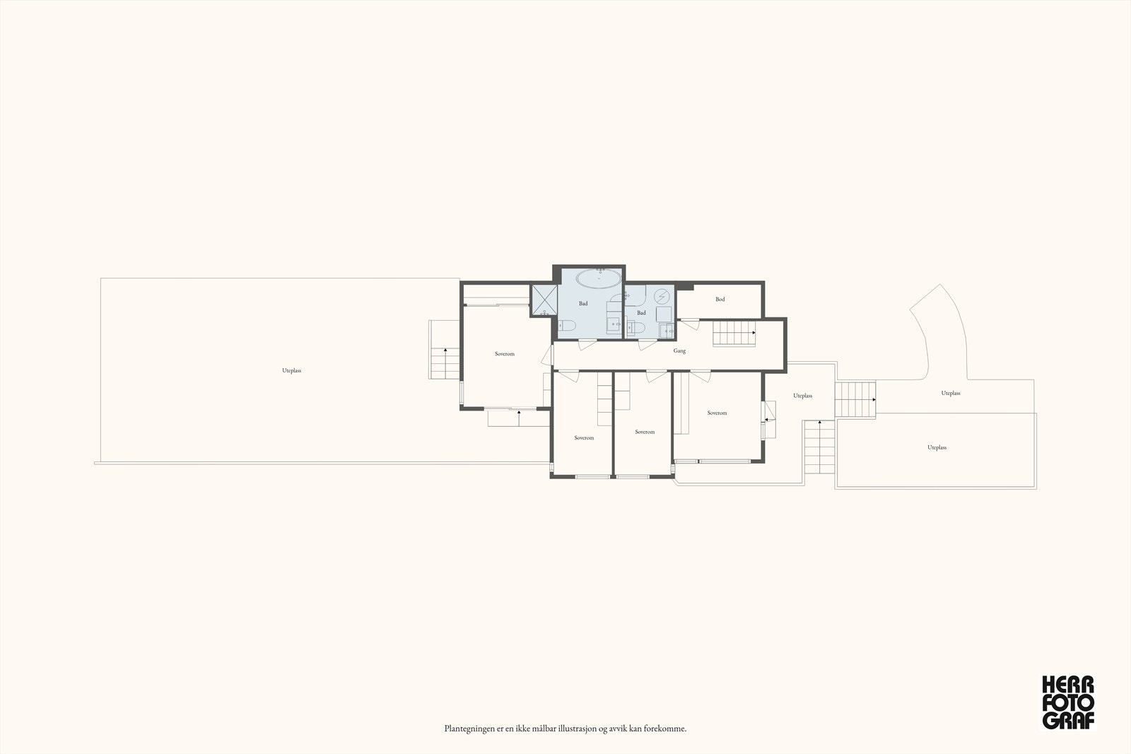 Plantegning 1. etg. Galleribilde