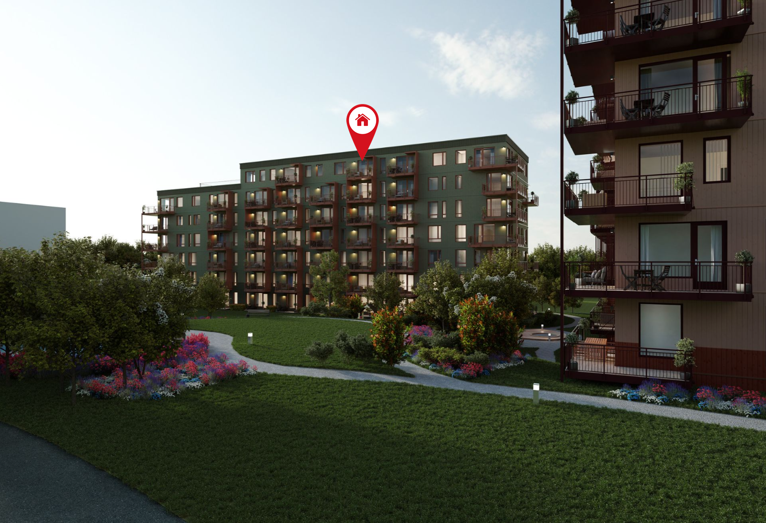 Fra området er det kort vei til eksempelvis Bymarka med sine flotte turmuligheter, sommer som vinter. Illustrasjonsbilde. Avvik vil forekomme. Galleribilde