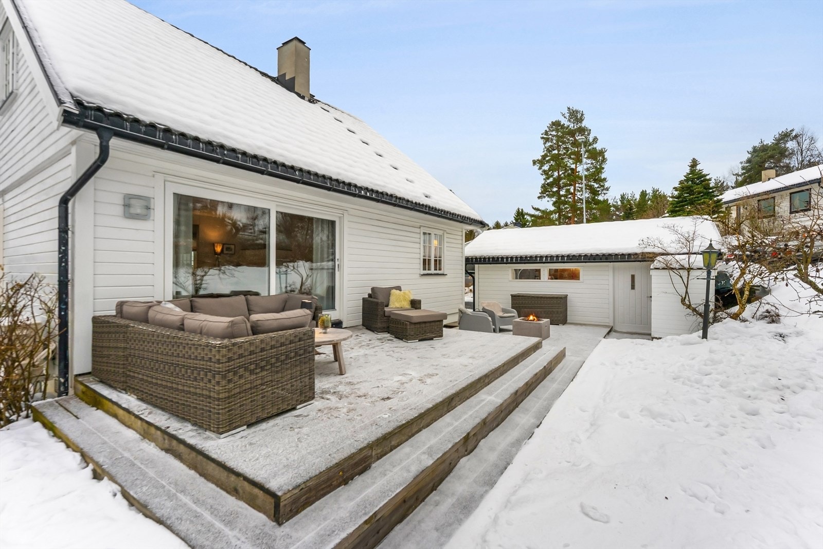 Hagen er pent opparbeidet og tilnærmet flat. Galleribilde