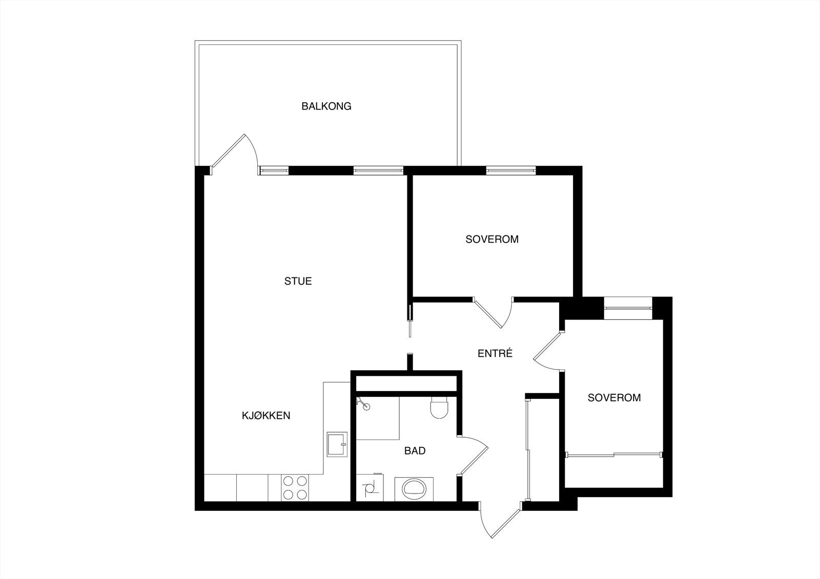 Plantegning 5. etasje Galleribilde