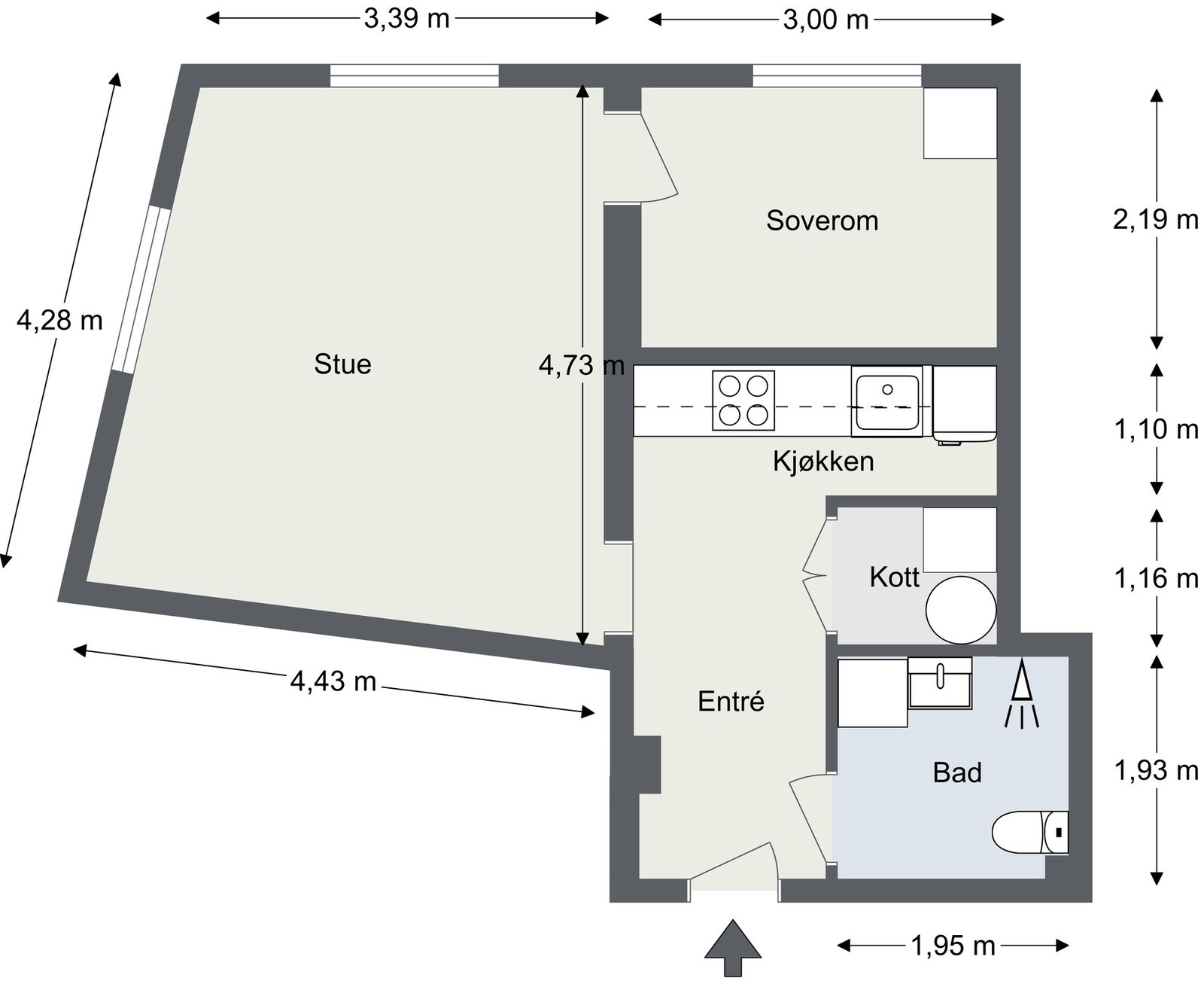 Plantegning Galleribilde