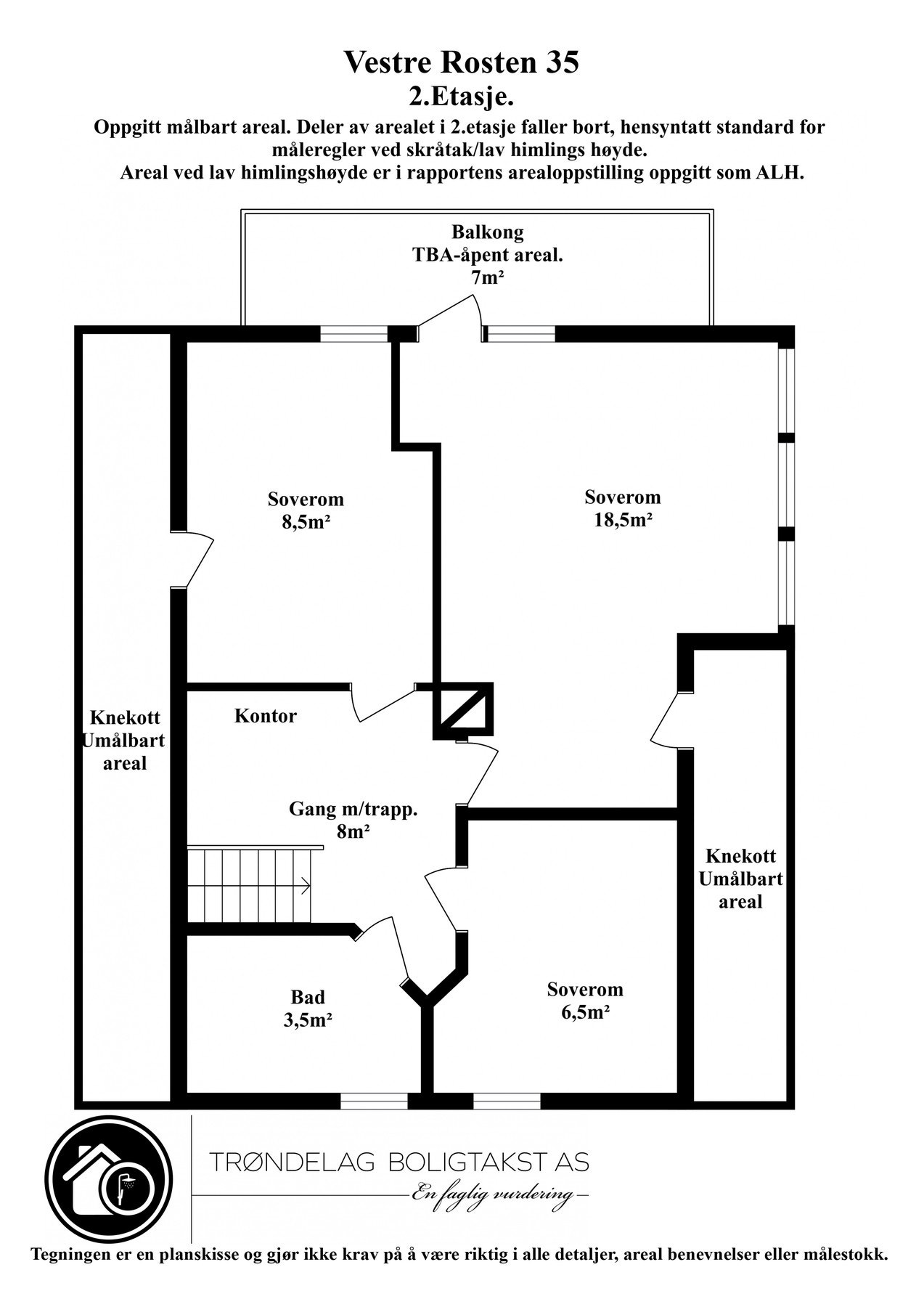 Planskisse 2. etasje. Galleribilde