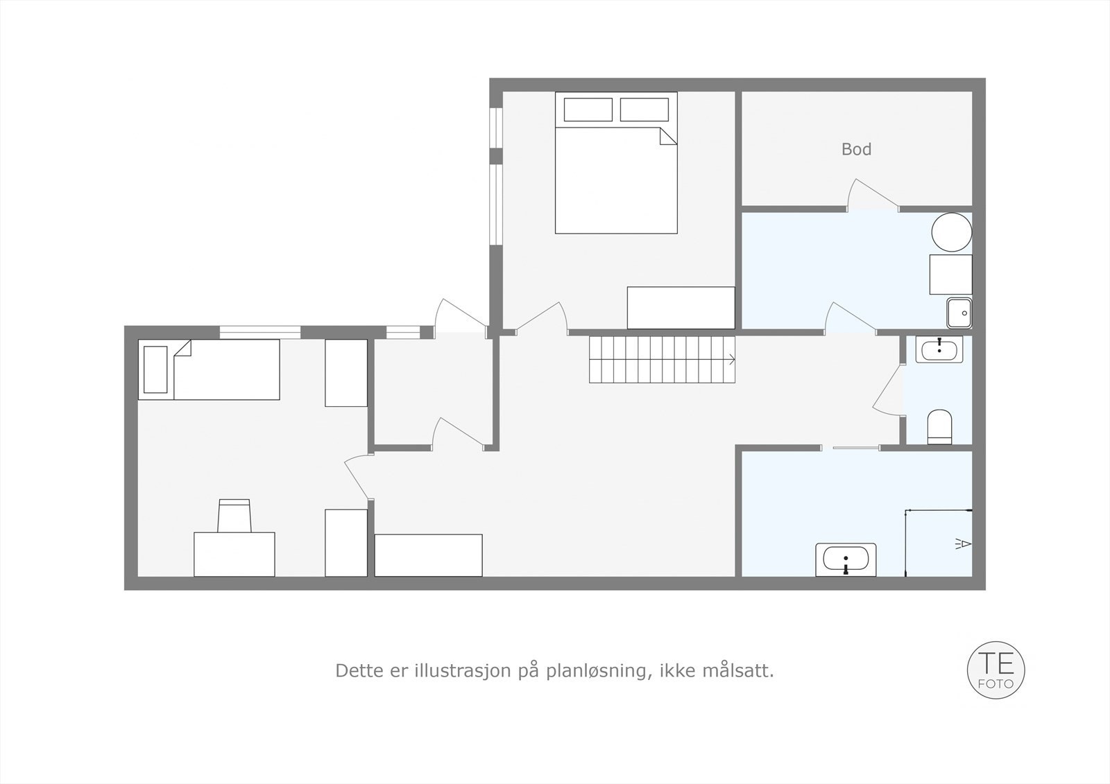 Plantegning for 1.etasje Galleribilde