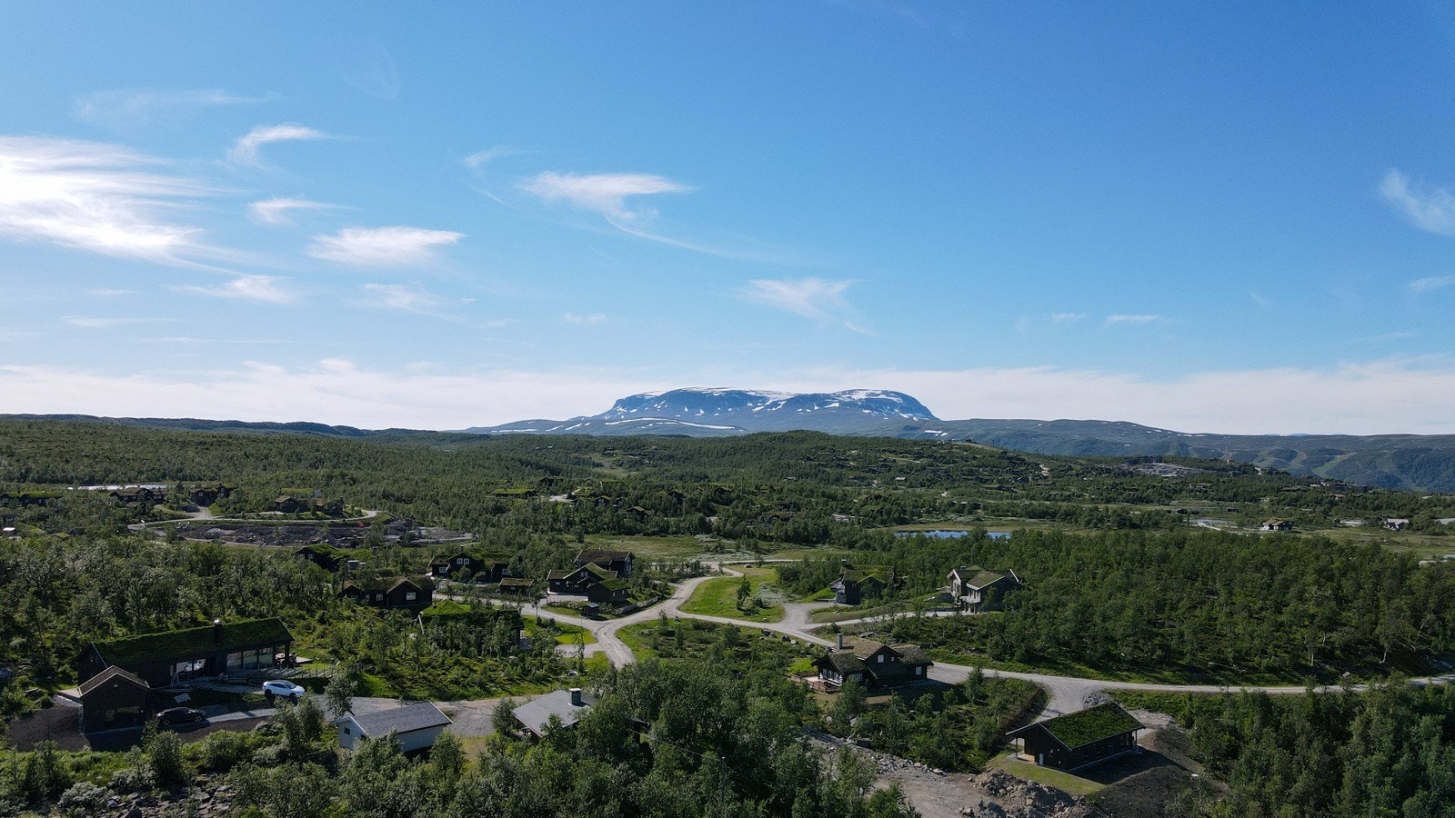 Kundens eget bilde mot majestetiske Hallingskarvet Galleribilde