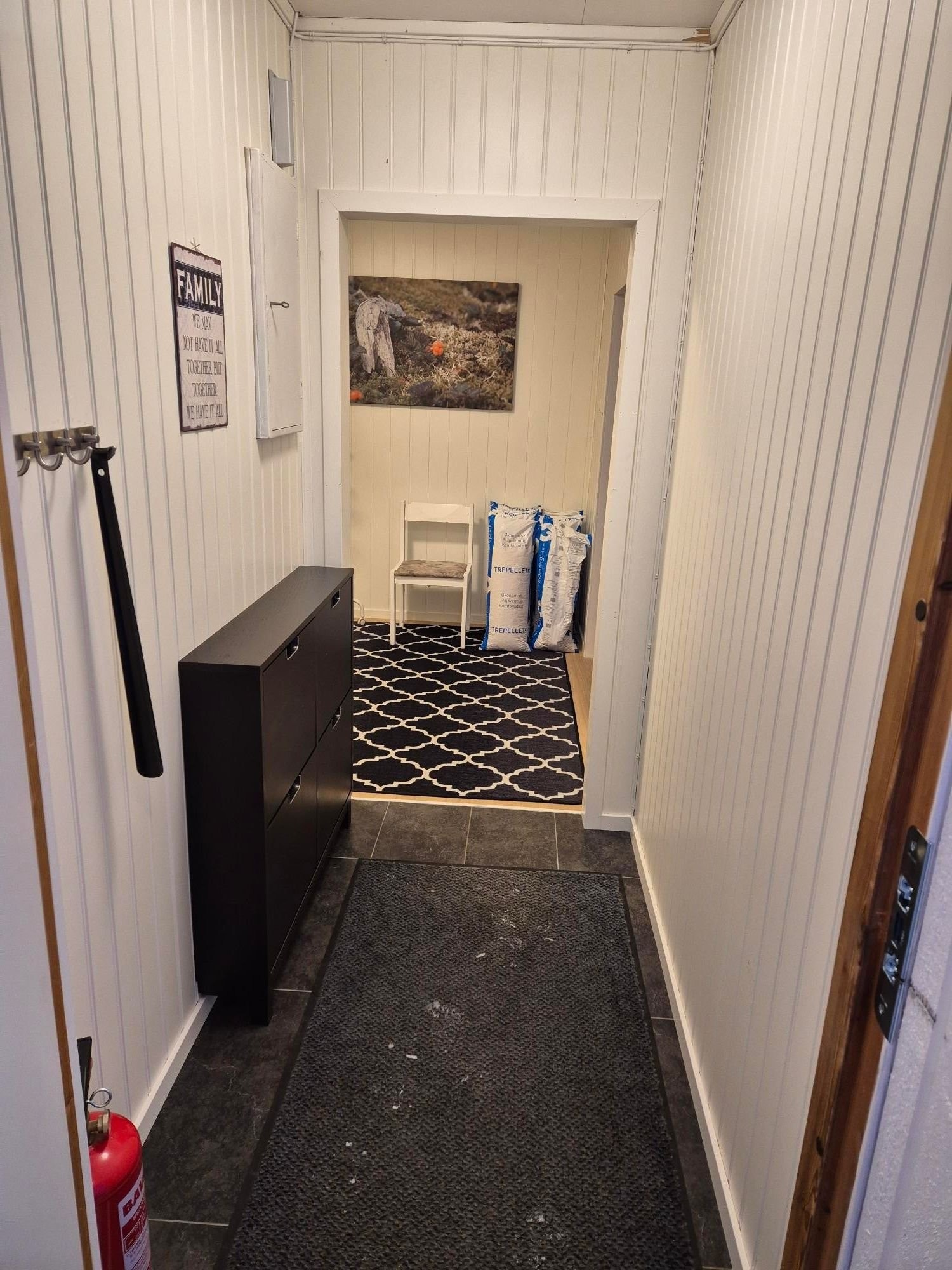 Entre med varme i gulv. Galleribilde