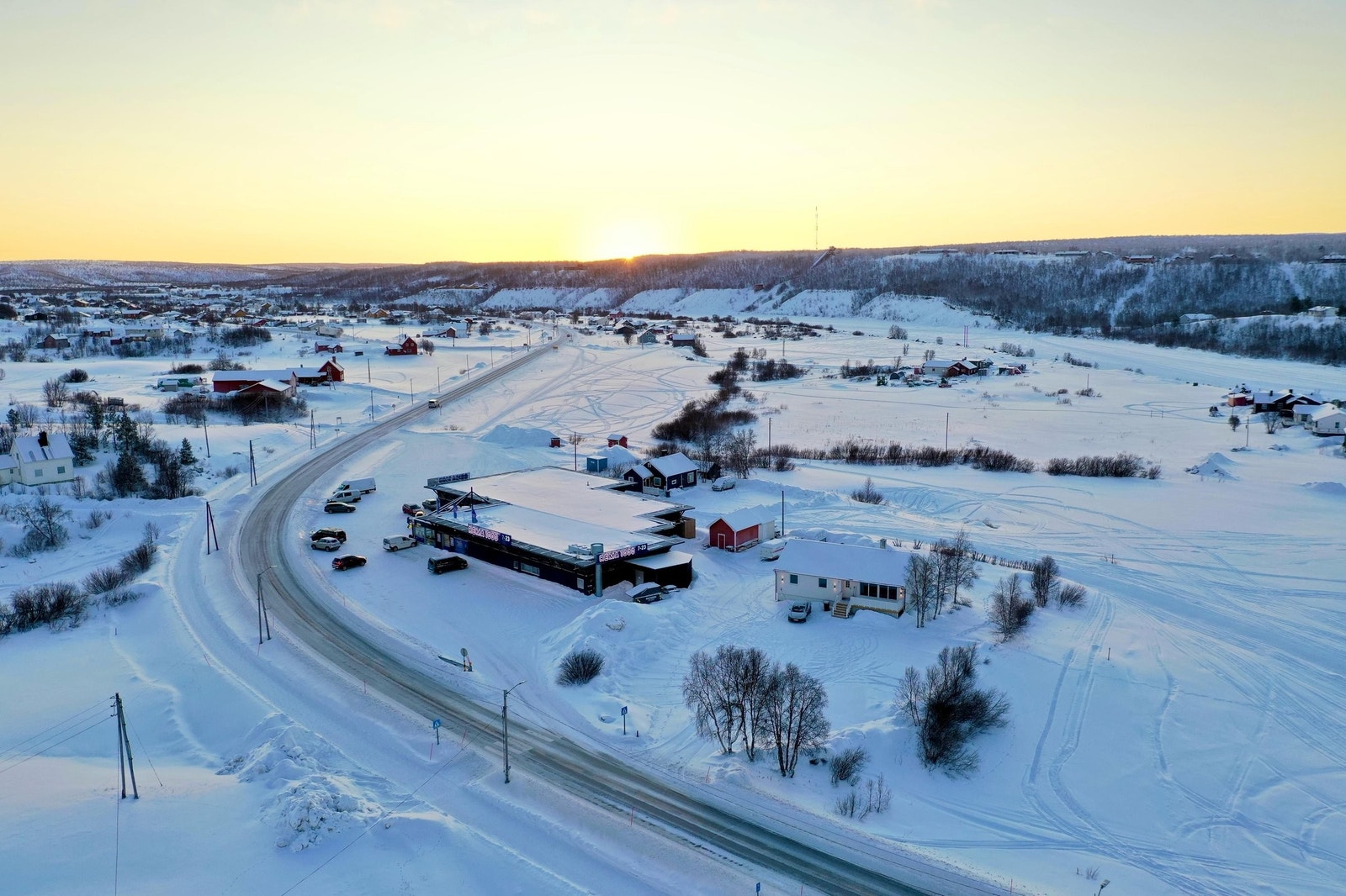 Oversikt fra luften. Galleribilde