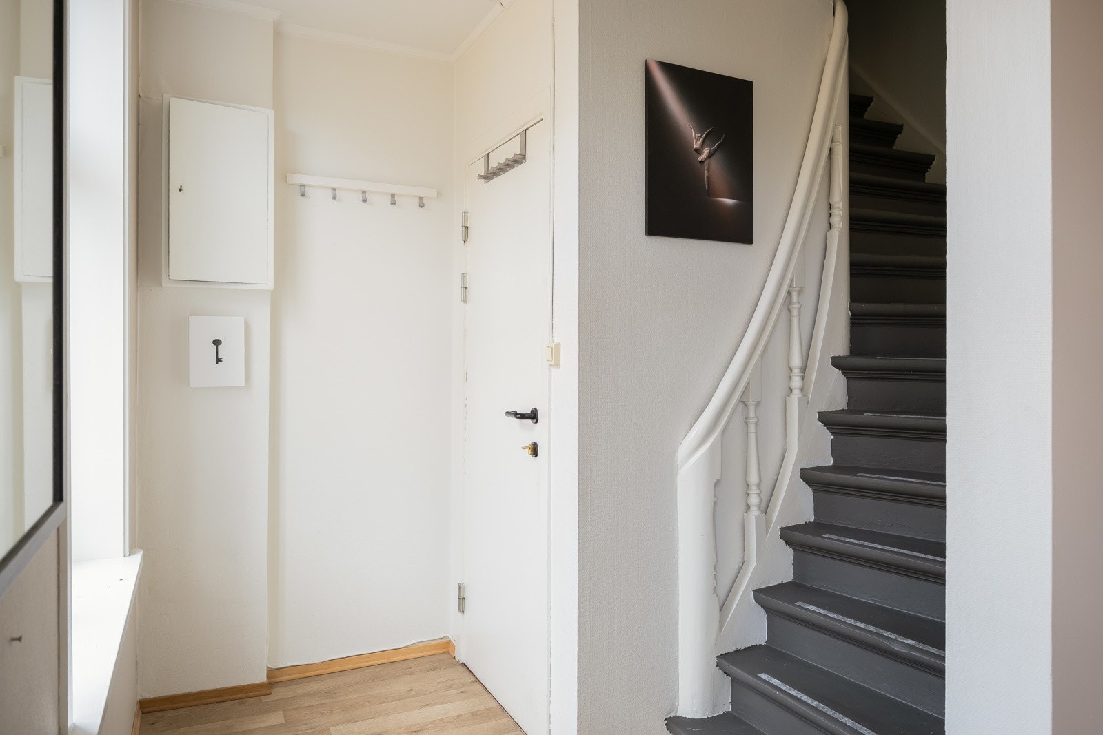 Fra entreen er det trapp videre opp til loftsetasjen. Galleribilde