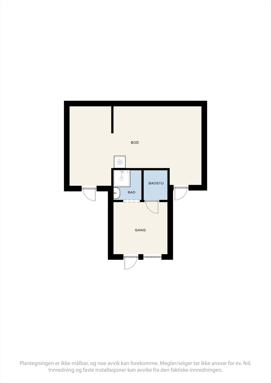 Plantegningen - anneks/bod. Galleribilde