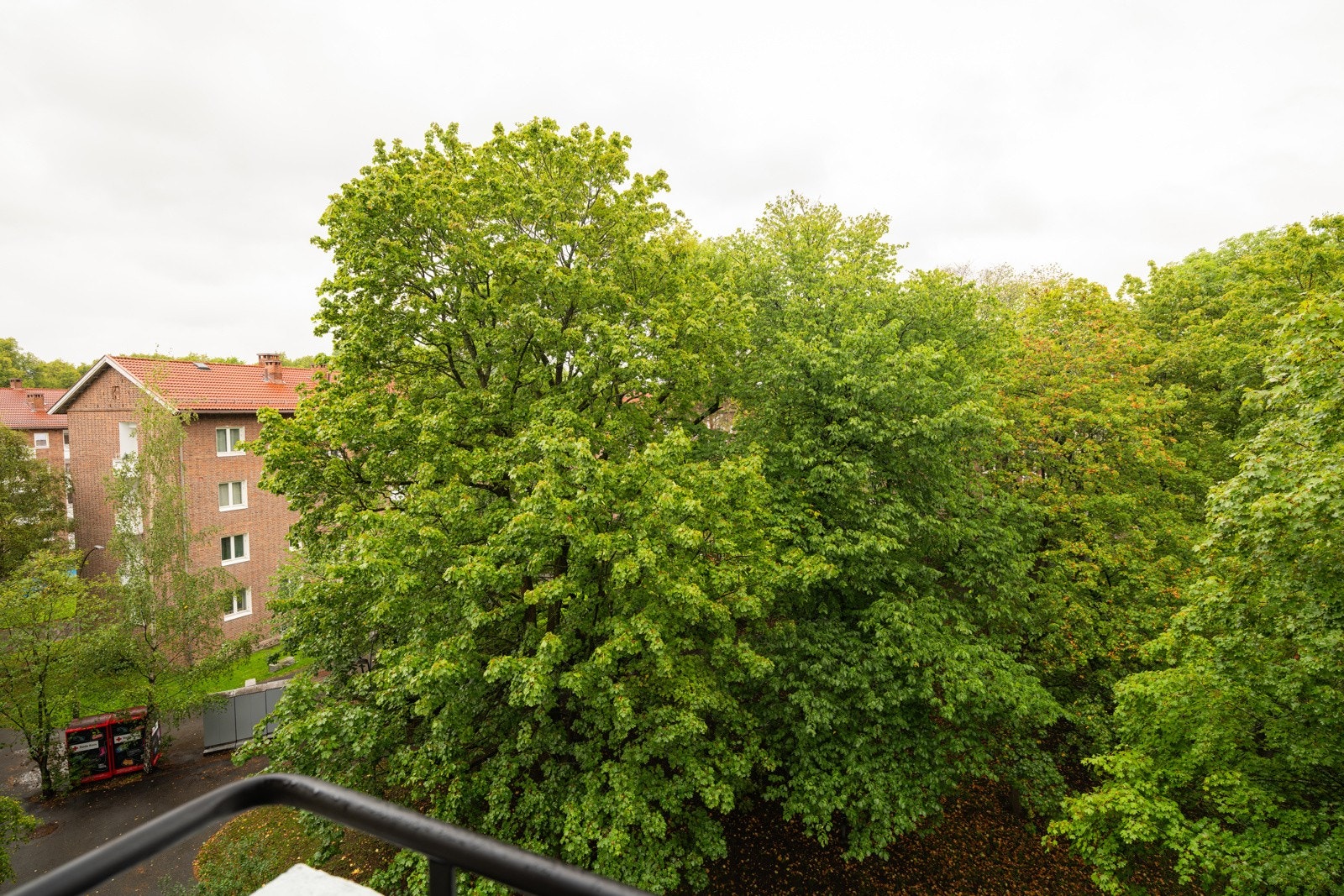 Beliggenheten i byggets 7. etasje og mot syd sørger for gode solforhold. Her sitter du høyt, fritt og solrikt i frodige omgivelser som forandrer seg med årstidene! Galleribilde